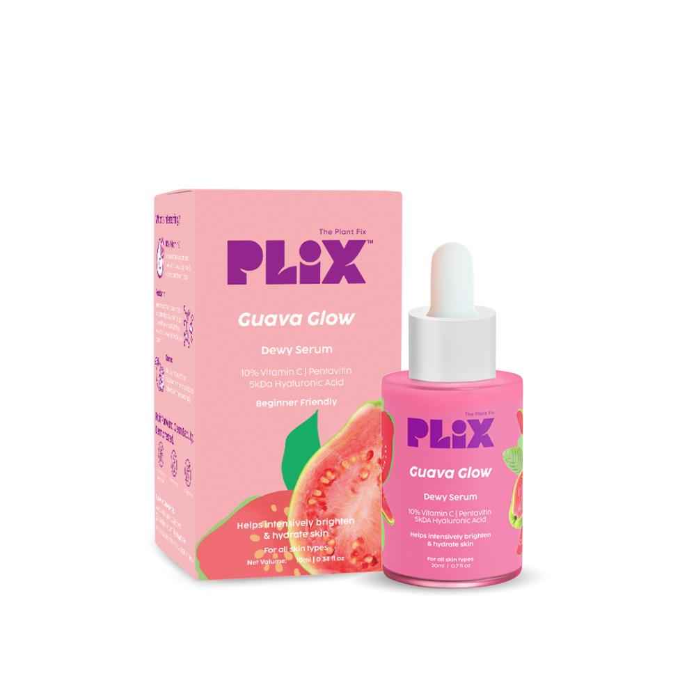 Buy PLIX 10% Vitamin C Guava Face Serum for Skin Brightening, Clear, Glowing & Even toned complexion | with Hyaluronic acid & Pentavitin, for Women & Men| For Dry, Combination, Oily skin| 20ml (Pack of 1) - Purplle