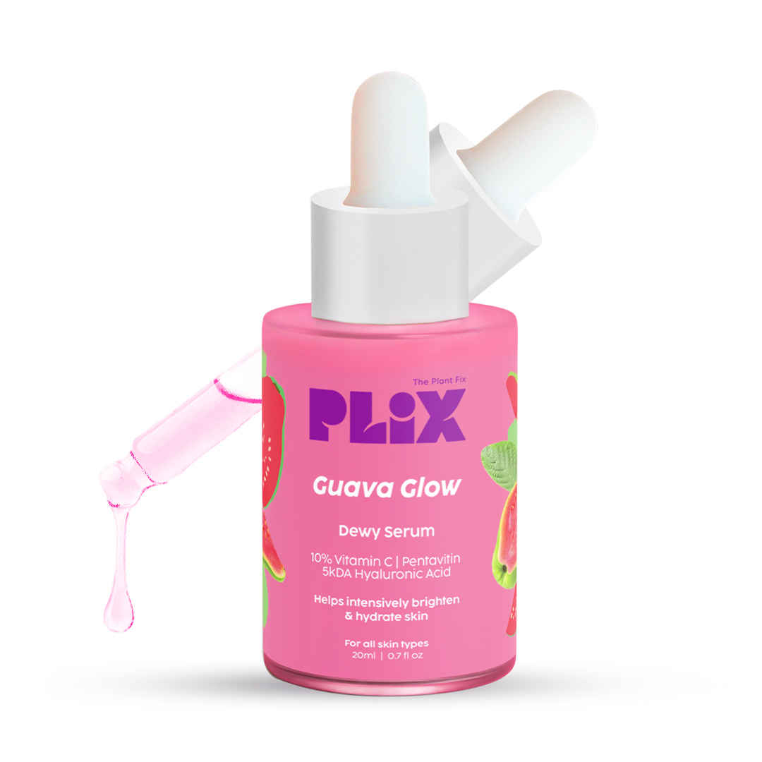 Buy PLIX 10% Vitamin C Guava Face Serum for Skin Brightening, Clear, Glowing & Even toned complexion | with Hyaluronic acid & Pentavitin, for Women & Men| For Dry, Combination, Oily skin| 20ml (Pack of 1) - Purplle