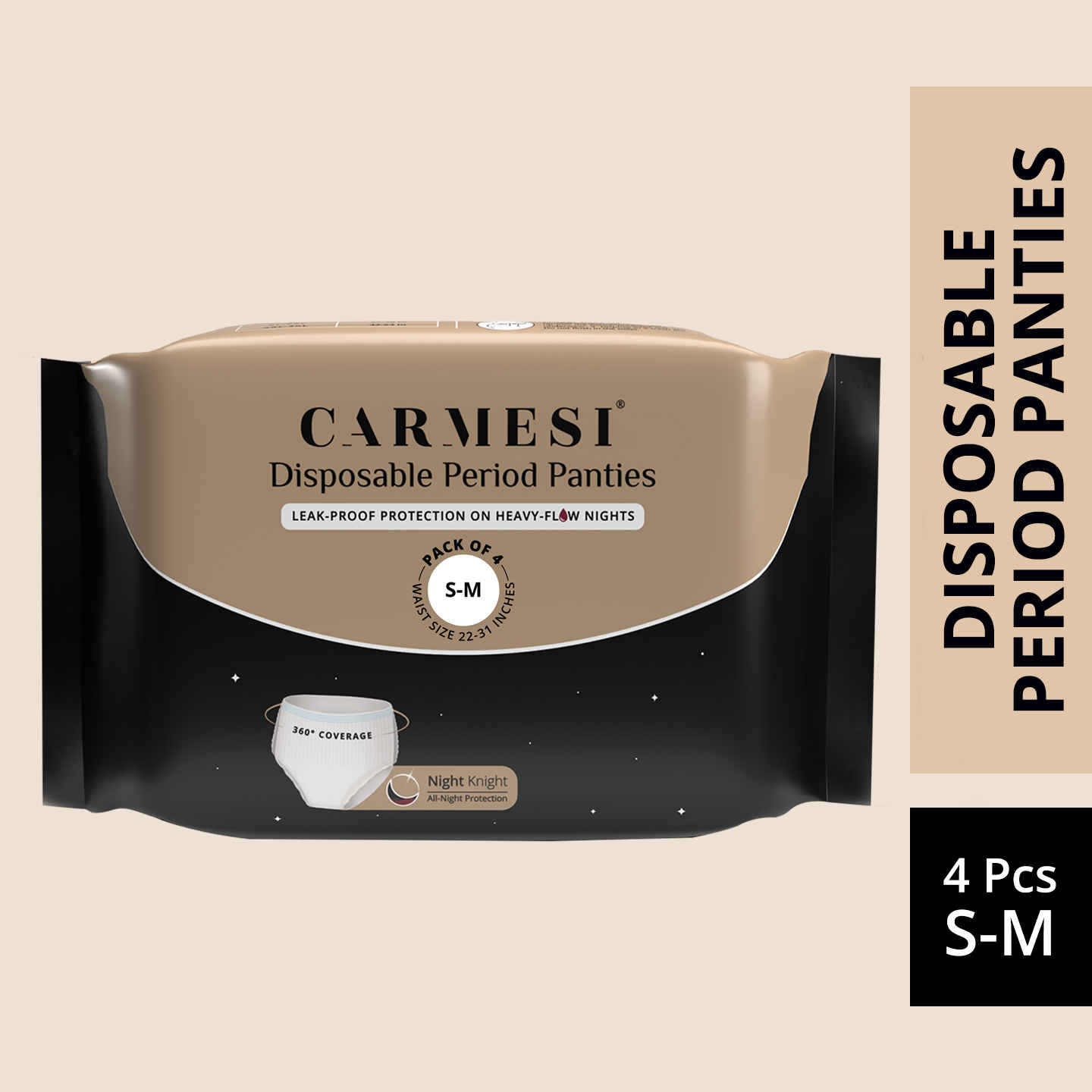 Buy Carmesi Disposable Period Panties (S-M) - 4 Pcs - Purplle