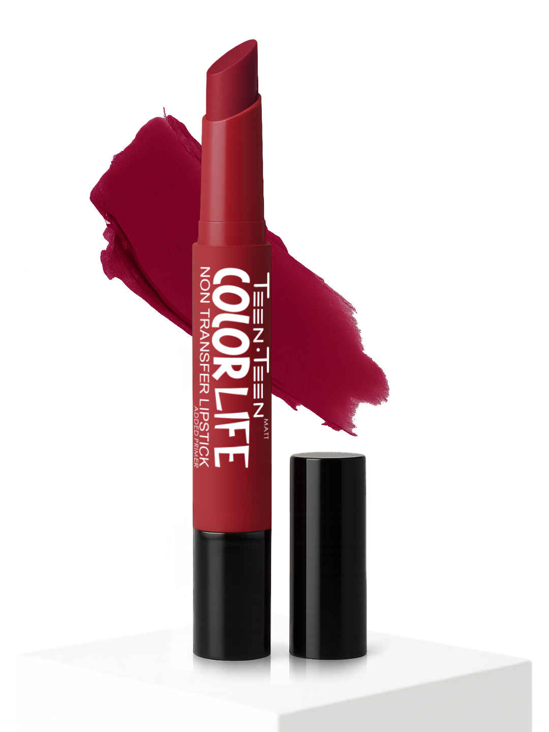 Buy Teen Teen Cosmetics Color Life Nontransfer Lipstick(With Primer) - Ruby Red/16, 2 gm - Purplle