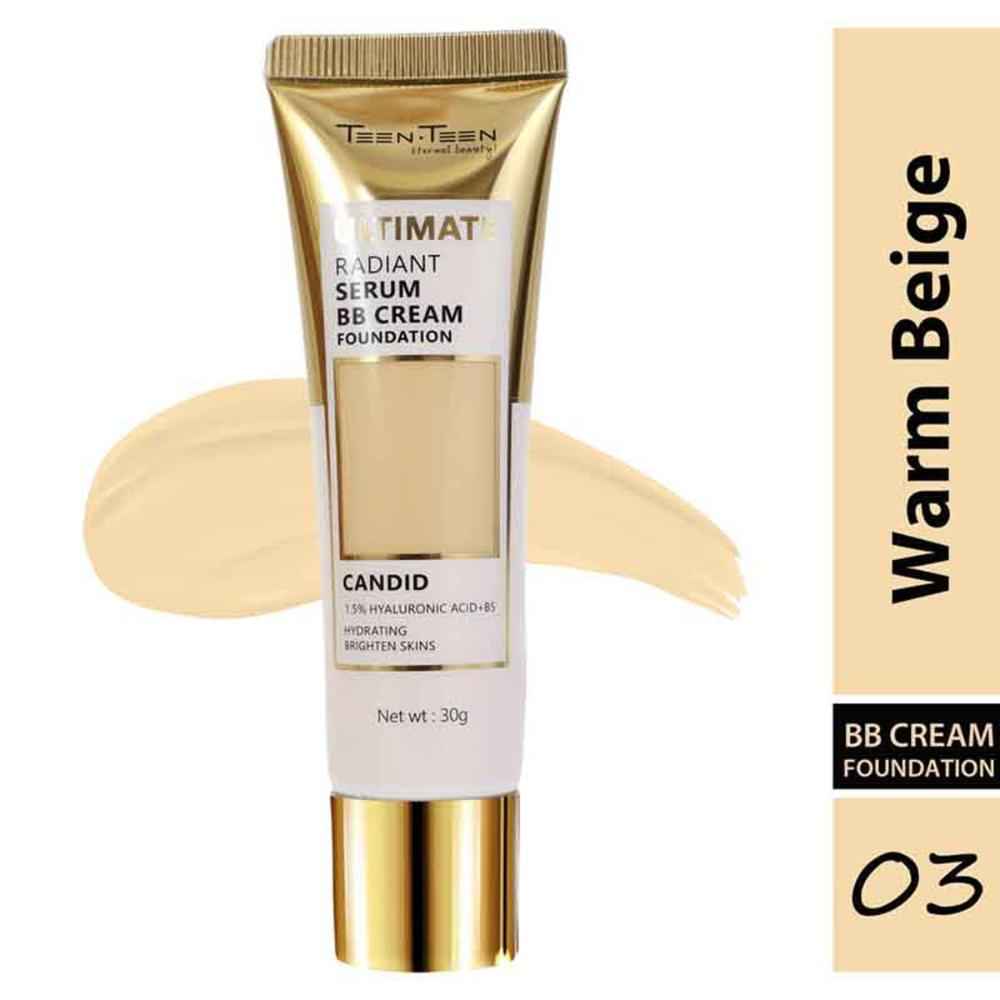 Buy TEEN.TEEN RADIANT SERUM BB CREAM FOUNDATION - WARM BEIGE/03, 30gm - Purplle