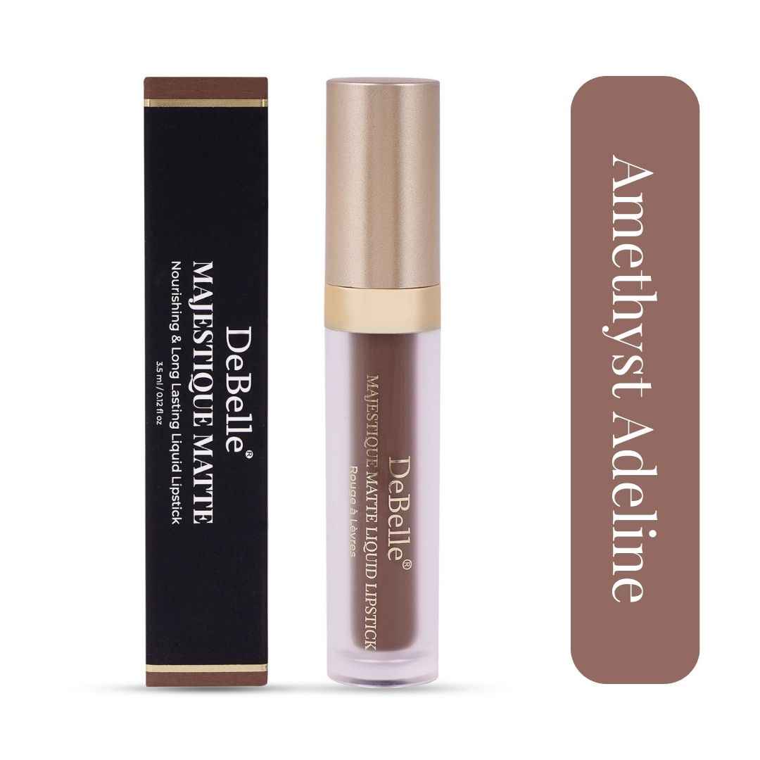 Buy DeBelle Majestique Matte Liquid Lipstick Amethyst Adeline,3.5 ml - Purplle