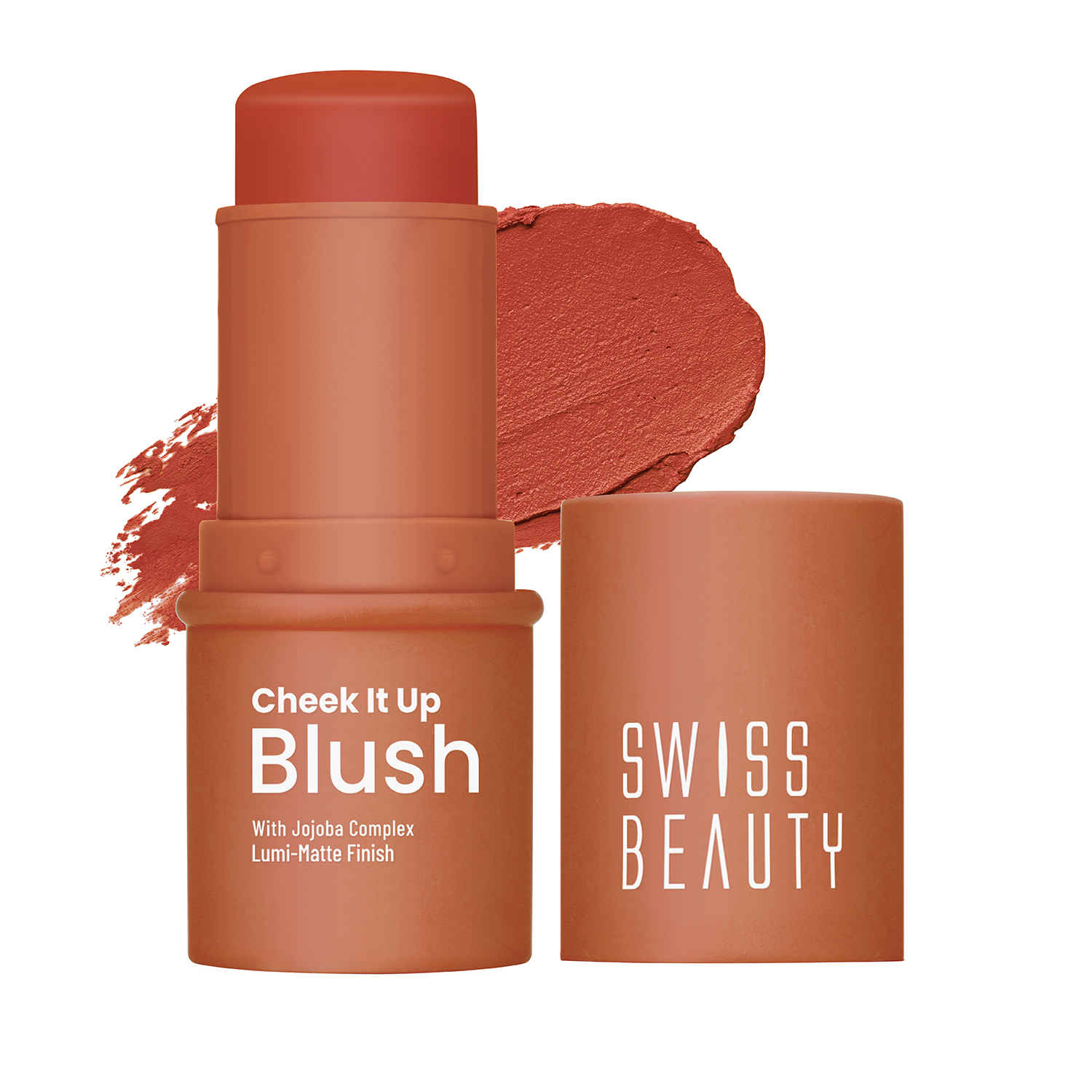 Buy Swiss Beauty Cheek It Up Blush for Cheeks|Lumi-Matte Finish | Lightweight | Easily Blendable | With Jojoba Oil 6-Buffed With Rose - Purplle
