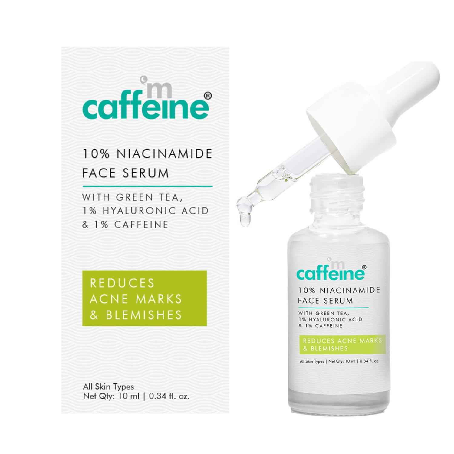 Buy mCaffein 10% Niacinamide & Green Tea Serum, 10 ml - Purplle
