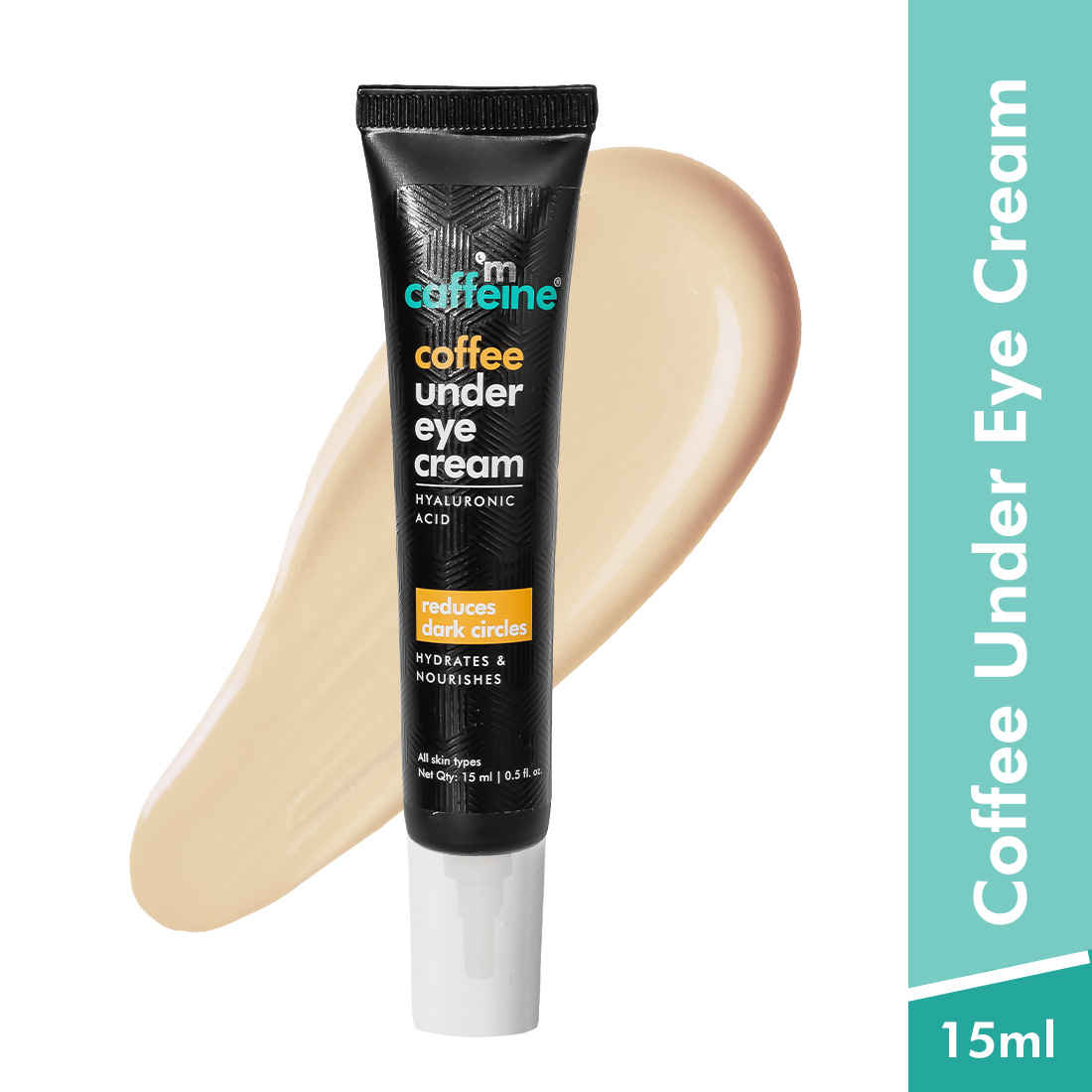 Buy mCaffeine Under Eye Cream - Coffee (Nozzle Tube),15 ml - Purplle