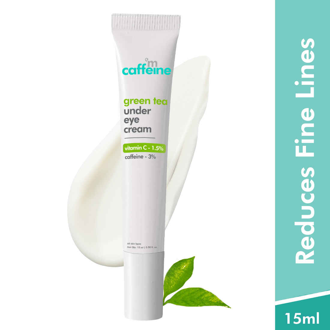 Buy mCaffeine Under Eye Cream - GT (Nozzle Tube),15 ml - Purplle
