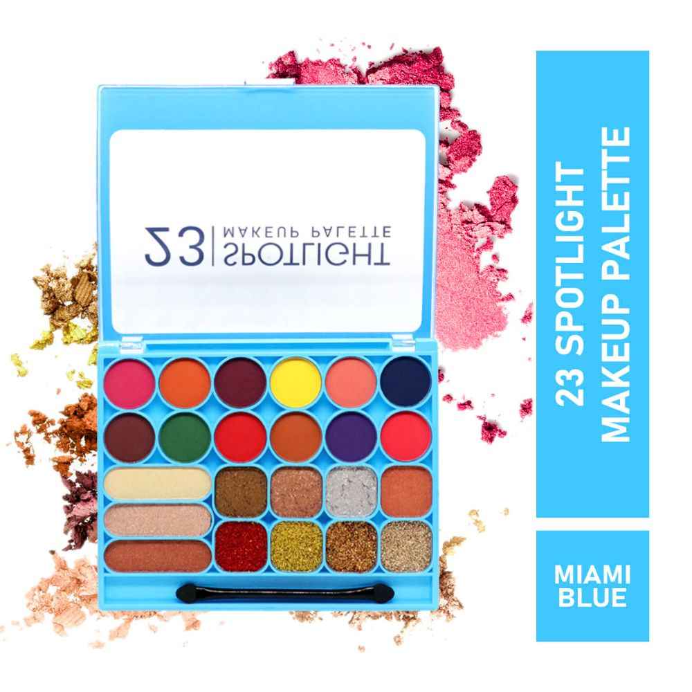 Buy Mattlook Miami Blue 23 SpotlightA Makeup Palette,35 gm - Purplle