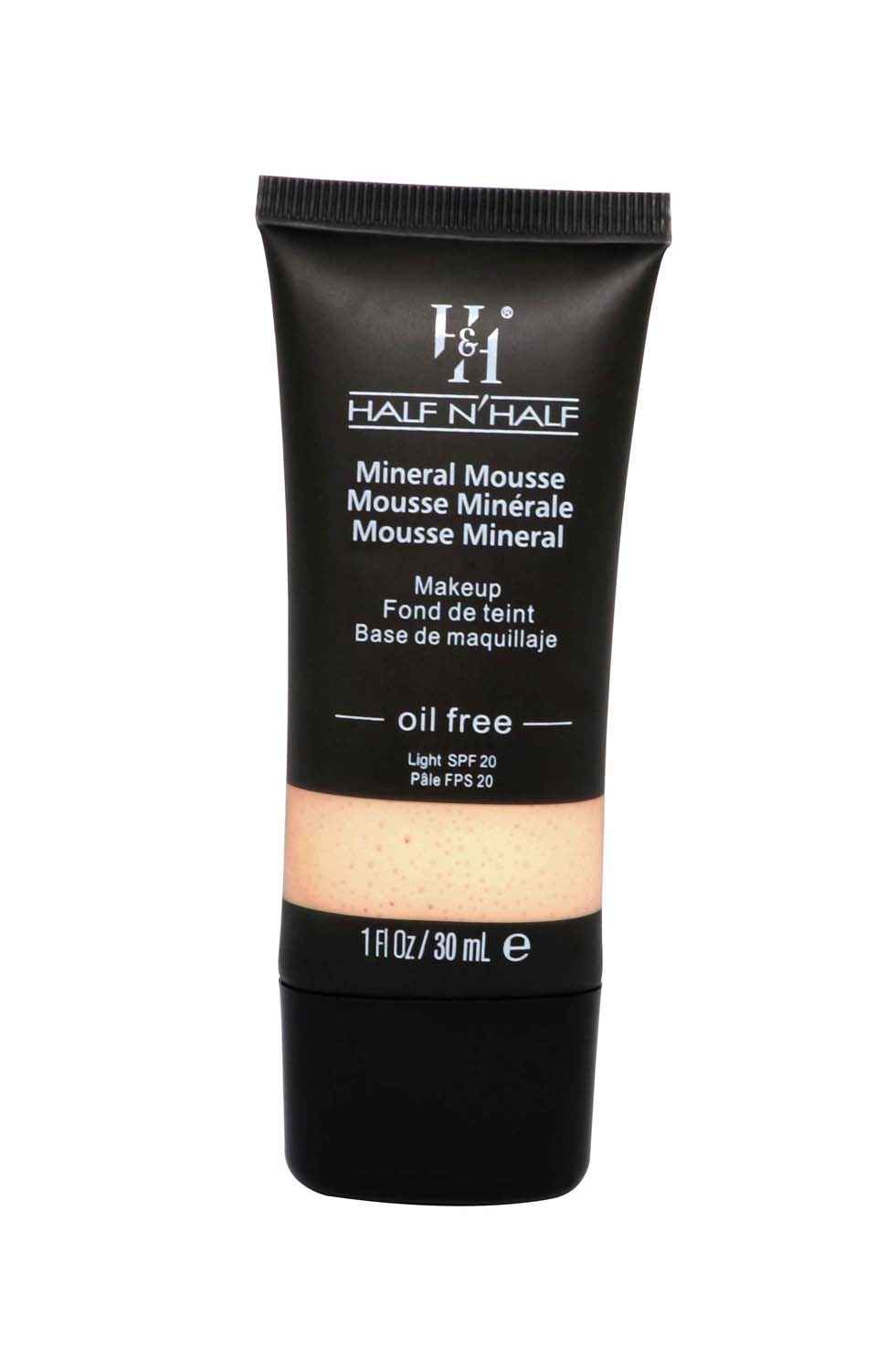 Buy Half N Half Mineral Mousse Oil Free Foundation Light SPF-20, Ivory (30 ml) - Purplle