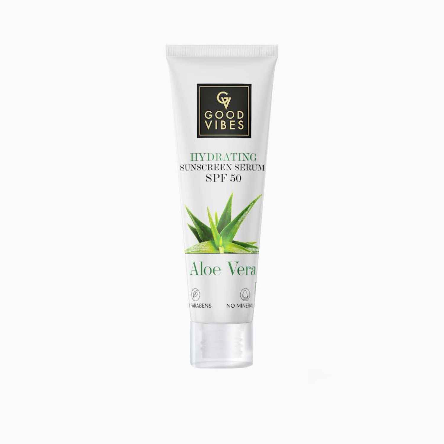 Buy Good Vibes Hydrating Aloe Vera Sunscreen Serum SPF 50 (10 ml) (Freebie) - Purplle