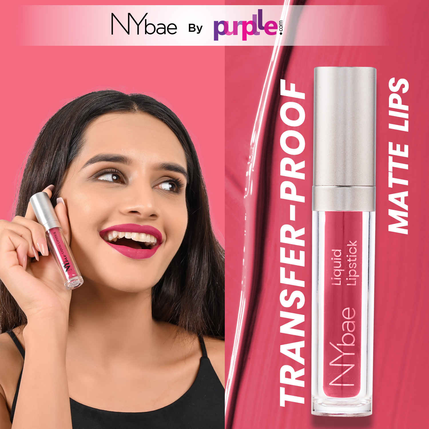 Buy NY Bae Confessions Liquid Lipstick | Lip & Cheek Tint | Purple Lipstick | Matte Finish | Long Lasting - Sleigh All Day 9 (4.5 ml) - Purplle