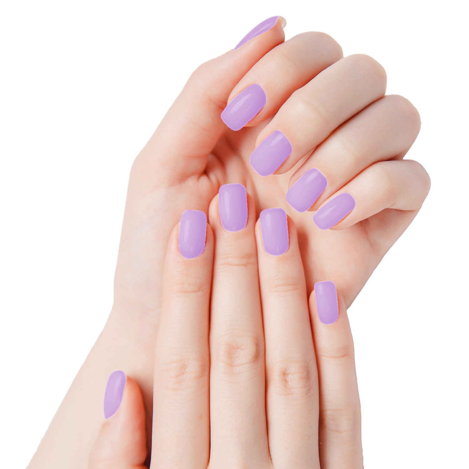 Buy FACES CANADA Ultime Pro Splash Instant Manicure - Viola | 16 Pcs Press On Nail Extensions | Artificial Fake Nail Set | Long lasting and Durable | Lightweight & Comfortable - Purplle