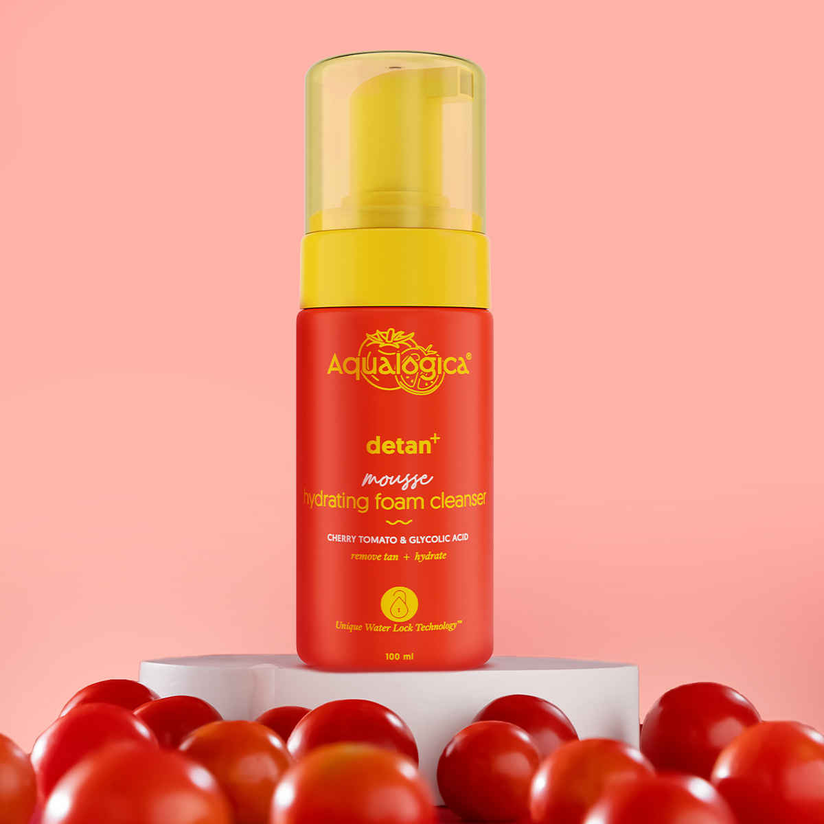 Buy Aqualogica Detan+ Mousse Hydrating Foam Cleanser- 100 ml |Face Wash for all Skin Types | Gently Cleanses | Brightens & Hydrates | Detans Skin - Purplle