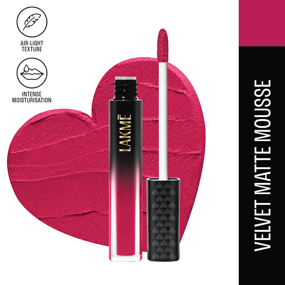 Buy Lakme Xtraordin-airy Lip Mousse Right Swipe Pink 4.6 gm - Purplle
