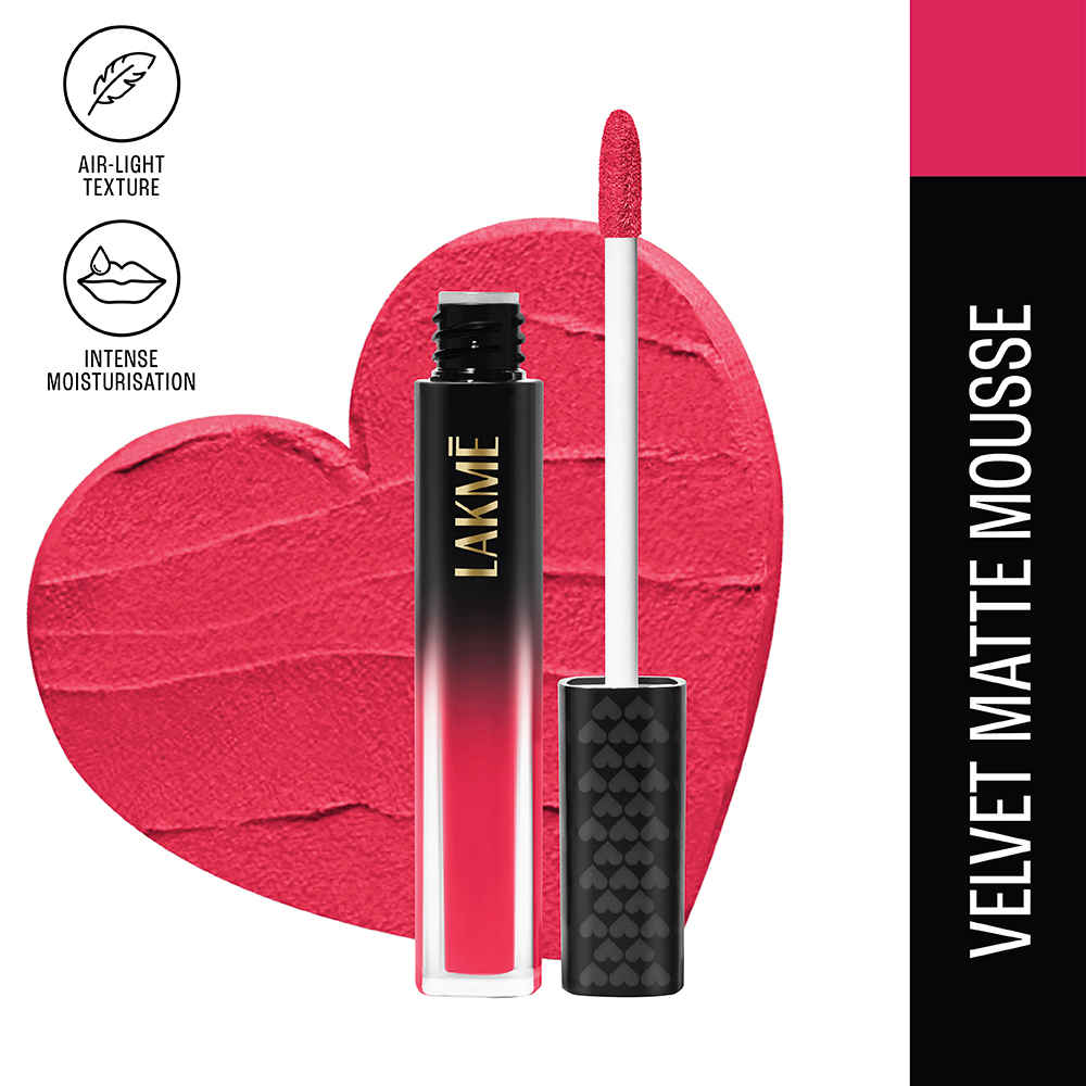 Buy Lakme Xtraordin-airy Lip Mousse Perfect Match Pink 4.6 gm - Purplle