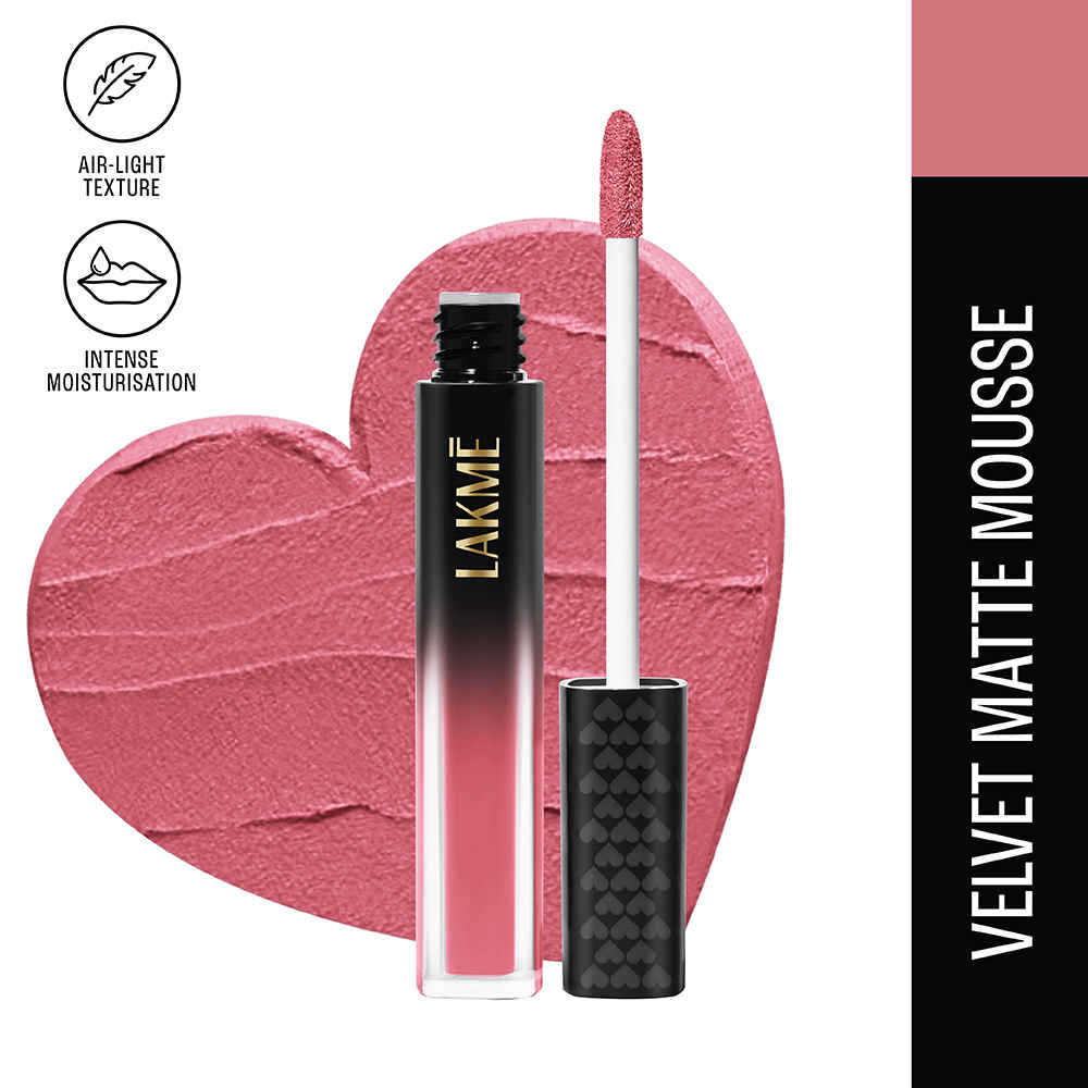Buy Lakme Xtraordin-airy Lip Mousse First Crush Pink 4.6 gm - Purplle