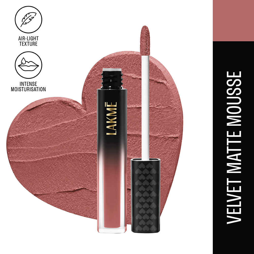 Buy Lakme Xtraordin-airy Lip Mousse Blush Nude 4.6 gm - Purplle