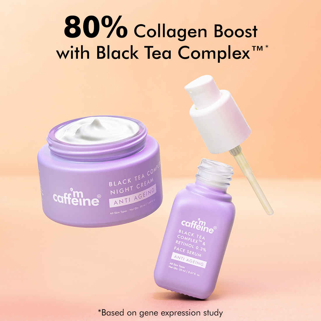 Buy mCaffeine Anti-Ageing Black Tea Complex™ Beginners Routine Combo of 2 - Purplle