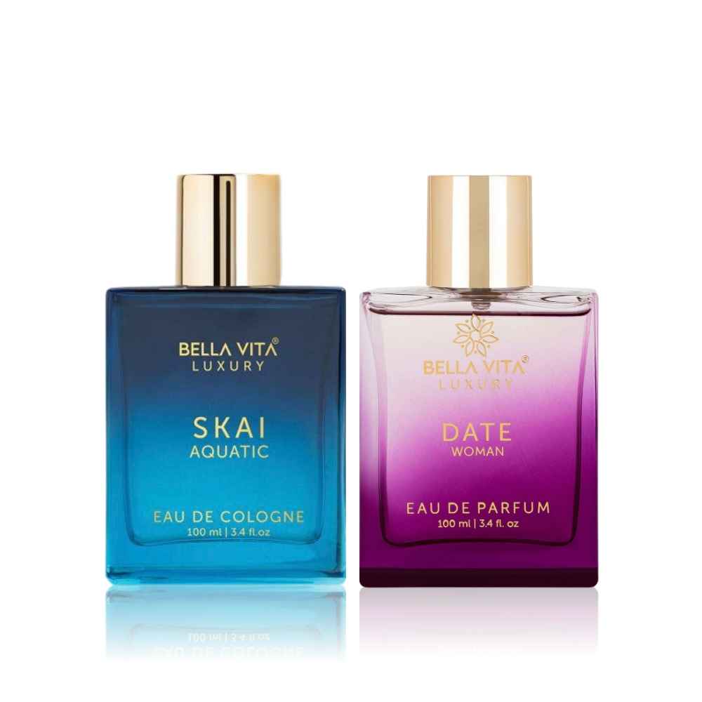 Buy Bella Vita Luxury Man & Woman Gift Set ( Luxury SKAI AQUATIC Perfume (100 ml) + Luxury Date Perfume (100 ml)) - Purplle