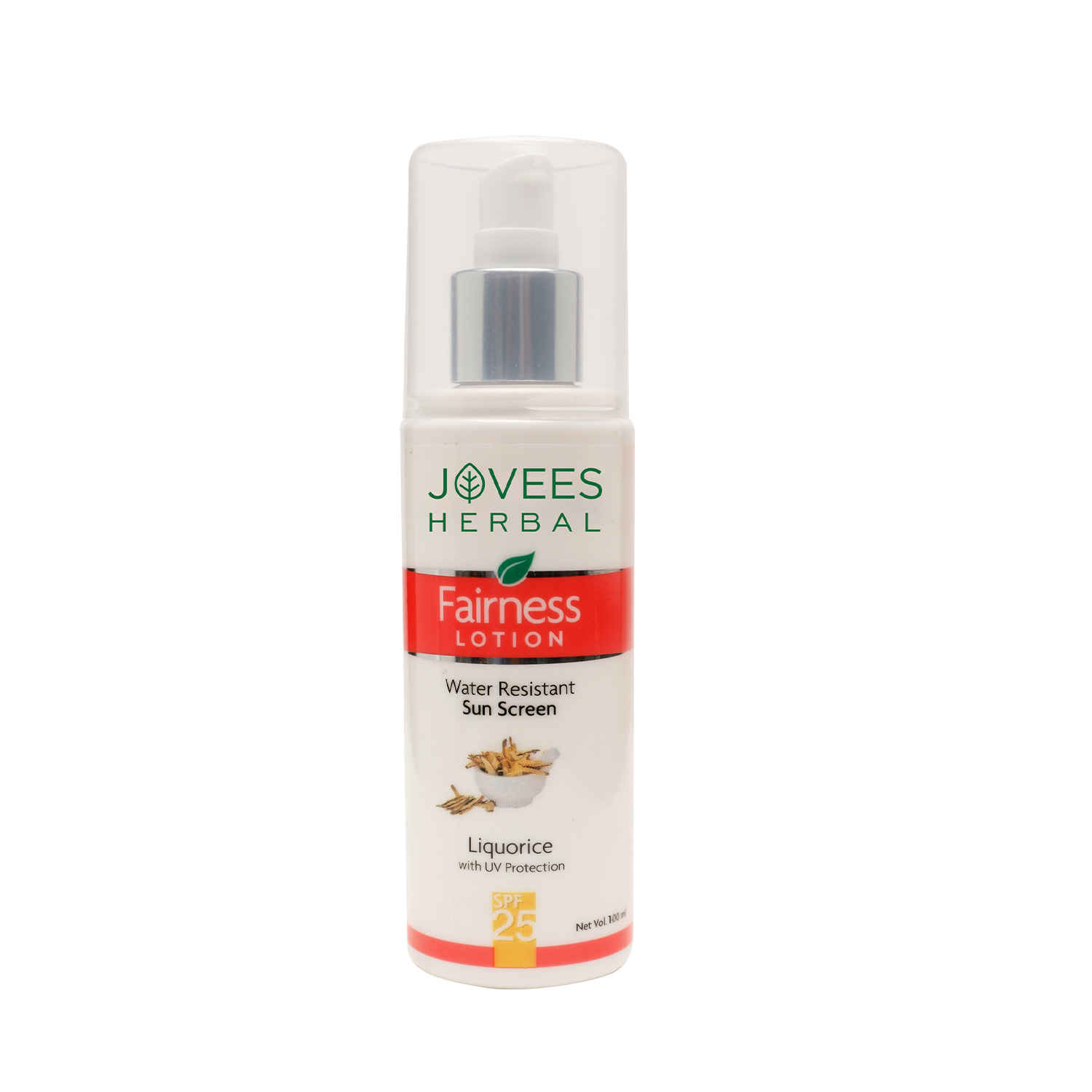 Buy Jovees Herbal Sunscreen Fairness Lotion SPF 25 | For Women/Men | UV Protection, Water Resistant, Brightening and Moisturizing Lotion | Paraben and Alcohol Free | 100 ml - Purplle