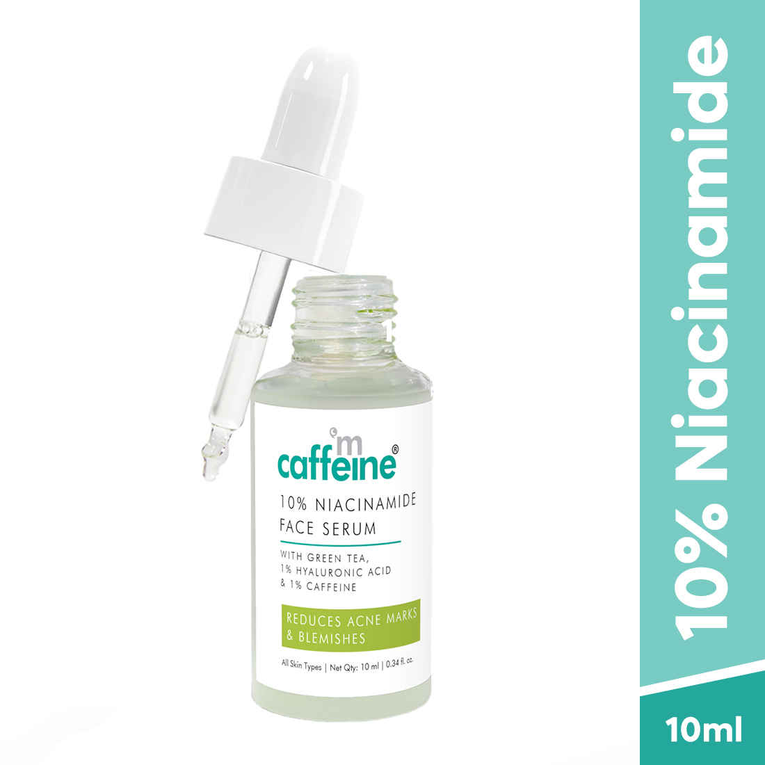 Buy mCaffeine 10% Niacinamide & Green Tea Serum, 10 ml - Purplle