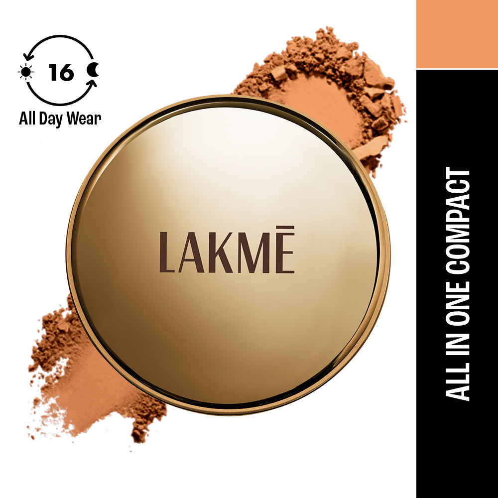 Buy Lakme Powerplay Priming Powder Foundation Compact, Natural Almond, 9 gm - Purplle