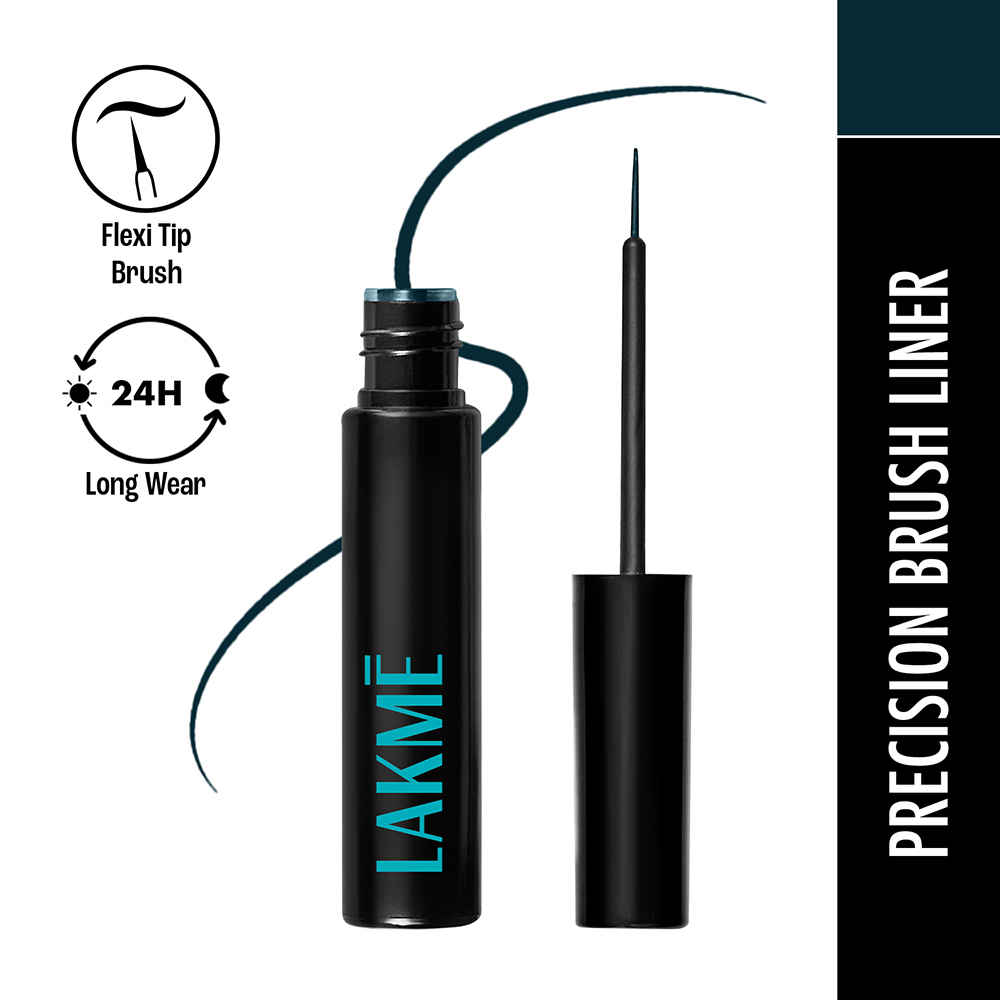 Buy Lakme Eyeconic Liquid Eyeliner Matte Finish, Waterproof, Smudgeproof 24 Hrs, intence Blue, 4.5 ml - Purplle