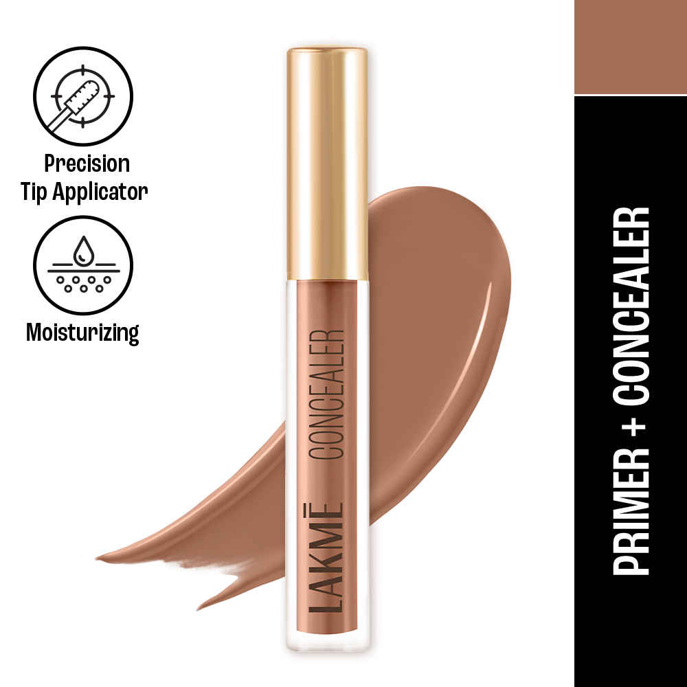 Buy Lakme 9to5 Powerplay Priming Concealer Built in Primer, Hydrating, 38 Walnut, 5.4 ml - Purplle
