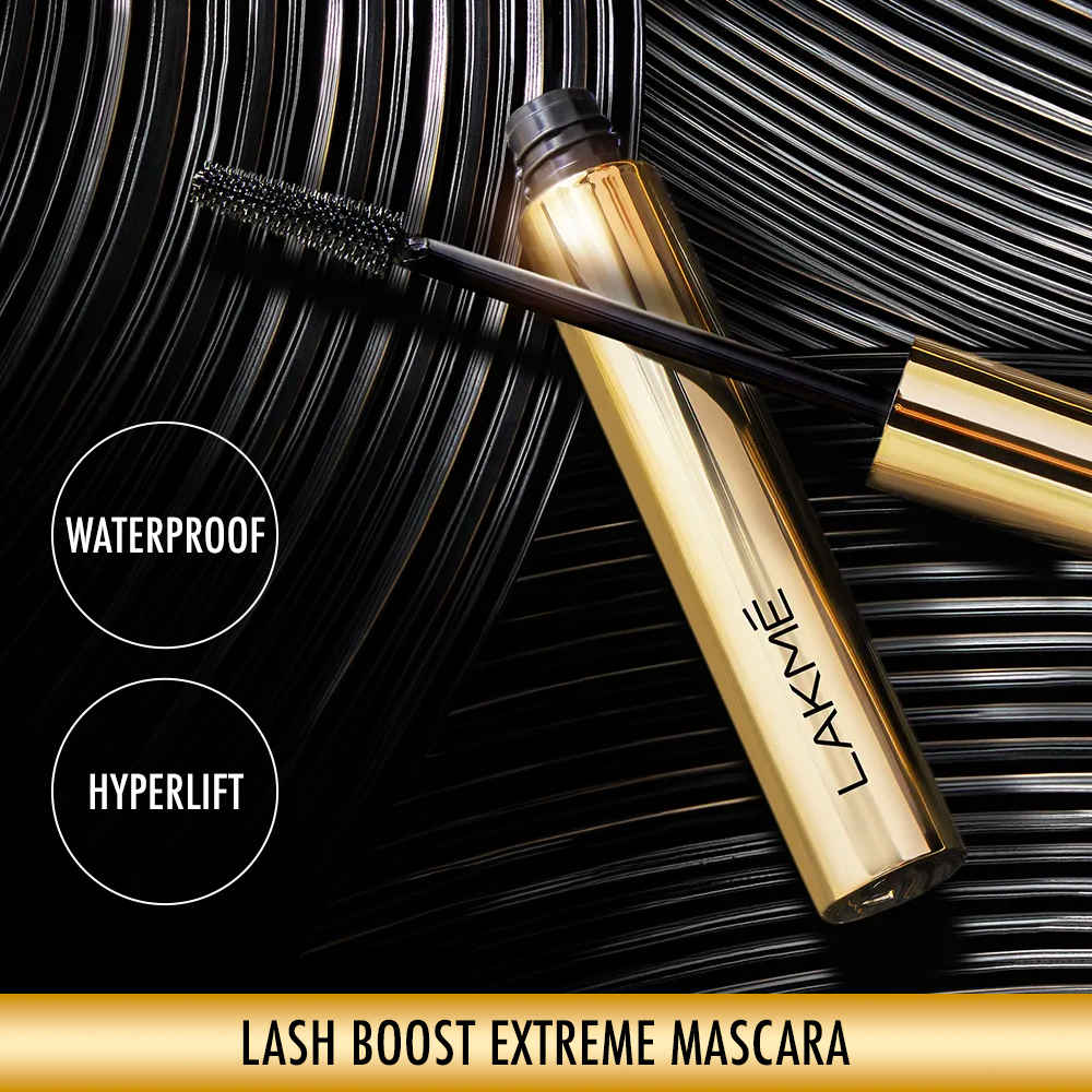 Buy Lakme Lash Boost Extreme Mascara | With 91% Natural Ingredients | Waterproof |10 ml - Purplle