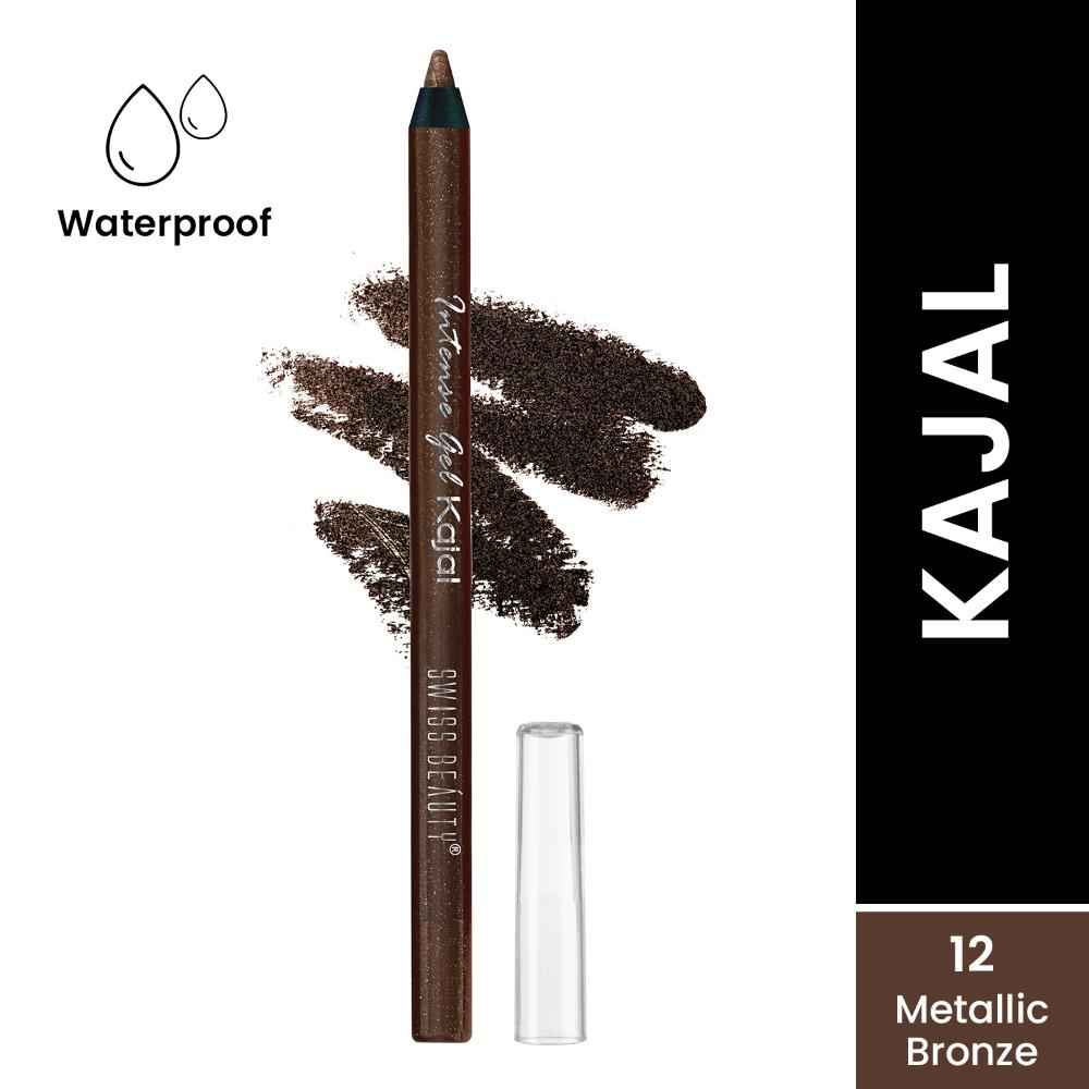 Buy Swiss Beauty Intense Kajal Eyeliner Metallic Bronze 3 gm - Purplle