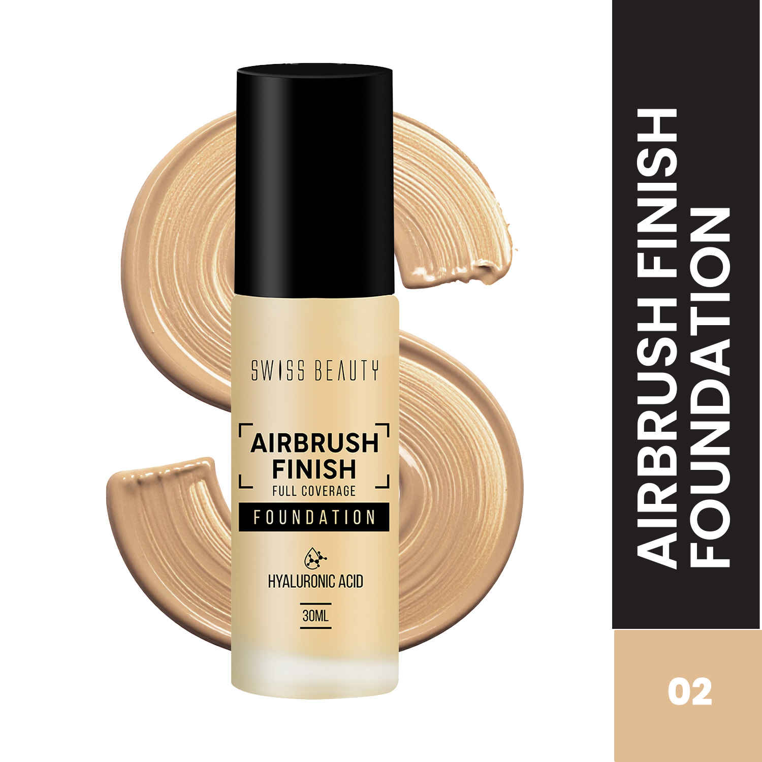 Buy Swiss Beauty Airbrush Finish Full Coverage Foundation Fair Ivory (30 ml) - Purplle