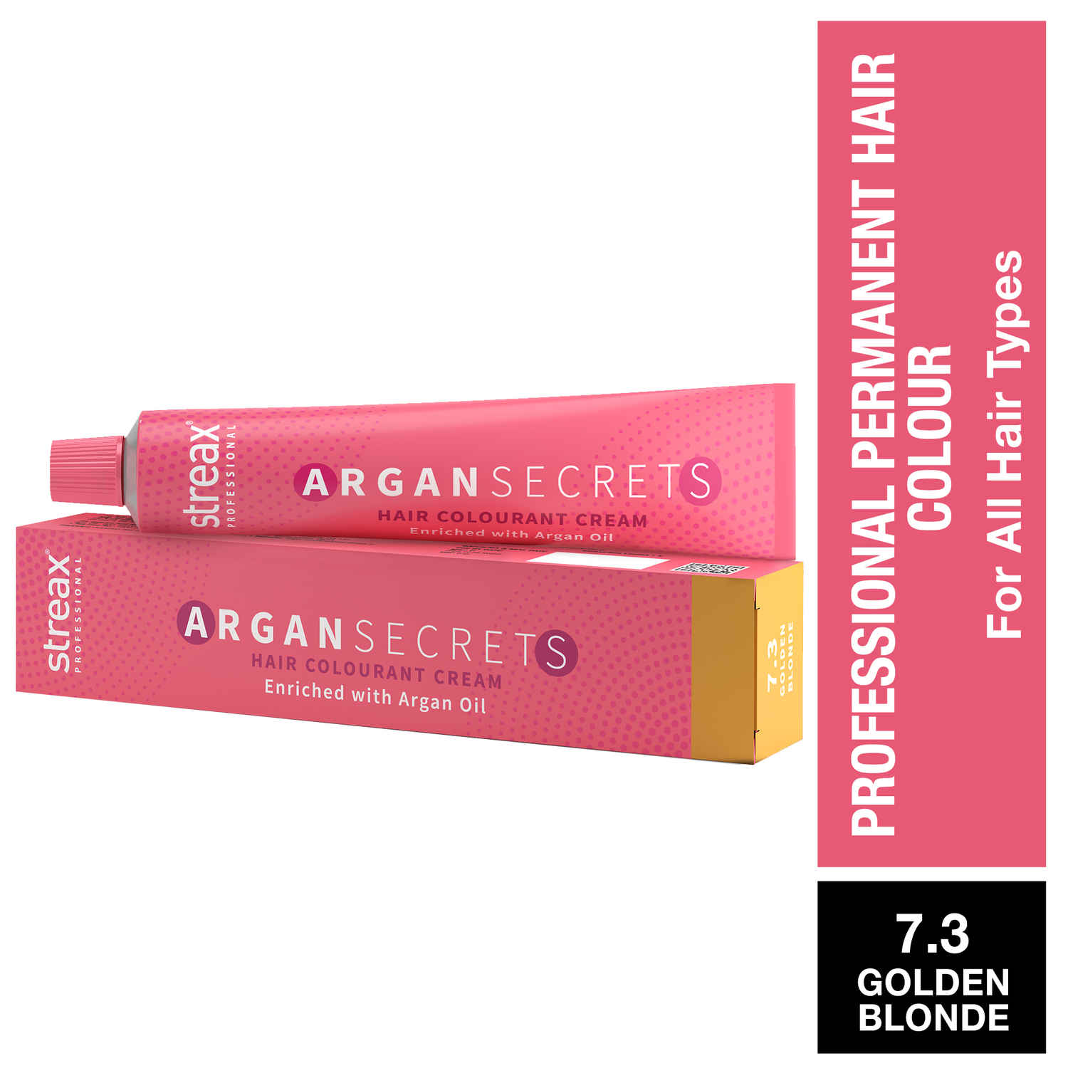 Buy Streax Professional Argan Secret Hair Colourant Cream - Golden Blonde 7.3 (60 gm) - Purplle