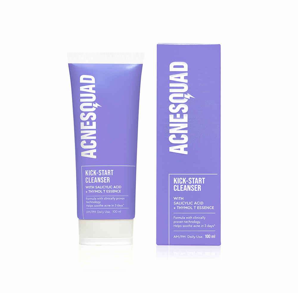 Buy Acne Squad Kick-Start CLEANSER With Salicylic Acid & Thymol T Essence (100 ml) - Purplle