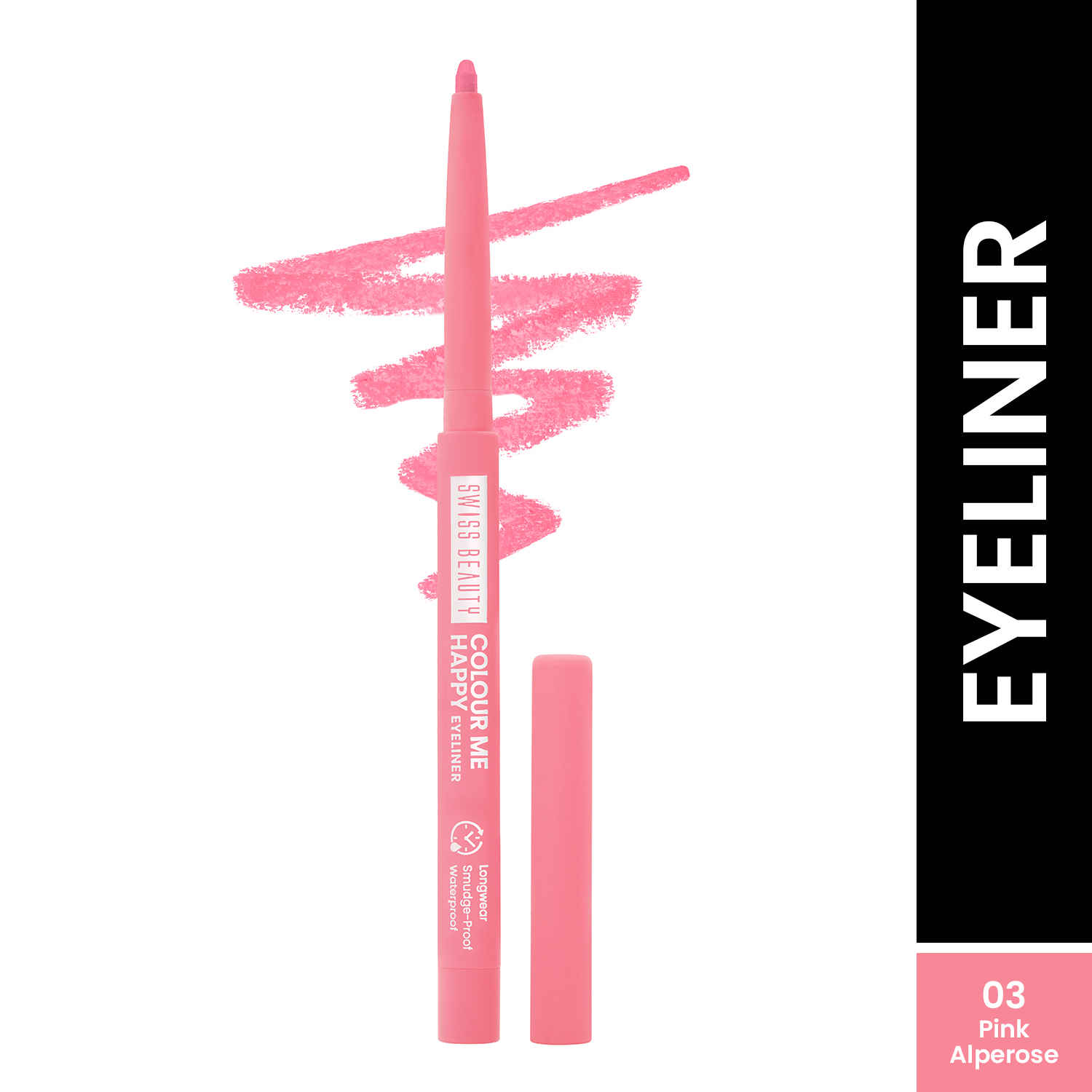 Buy Swiss Beauty Colour Me Happy Eyeliner | Waterproof & Smudge-Proof | Long-Lasting |3-Pink alperose 0.4 gm - Purplle