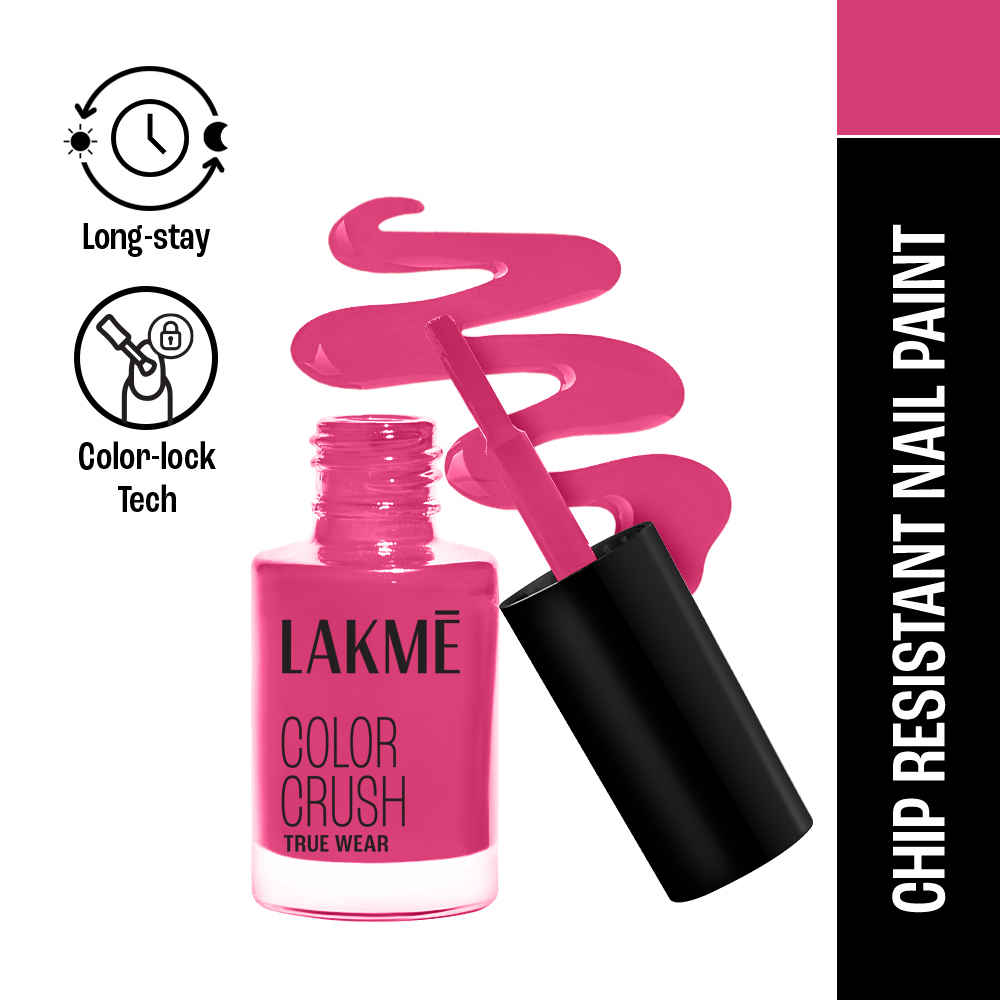 Buy Lakme True Wear Color Crush Nail Polish, Long Lasting & Vibrant Nail Paint, 108, 6ml - Purplle