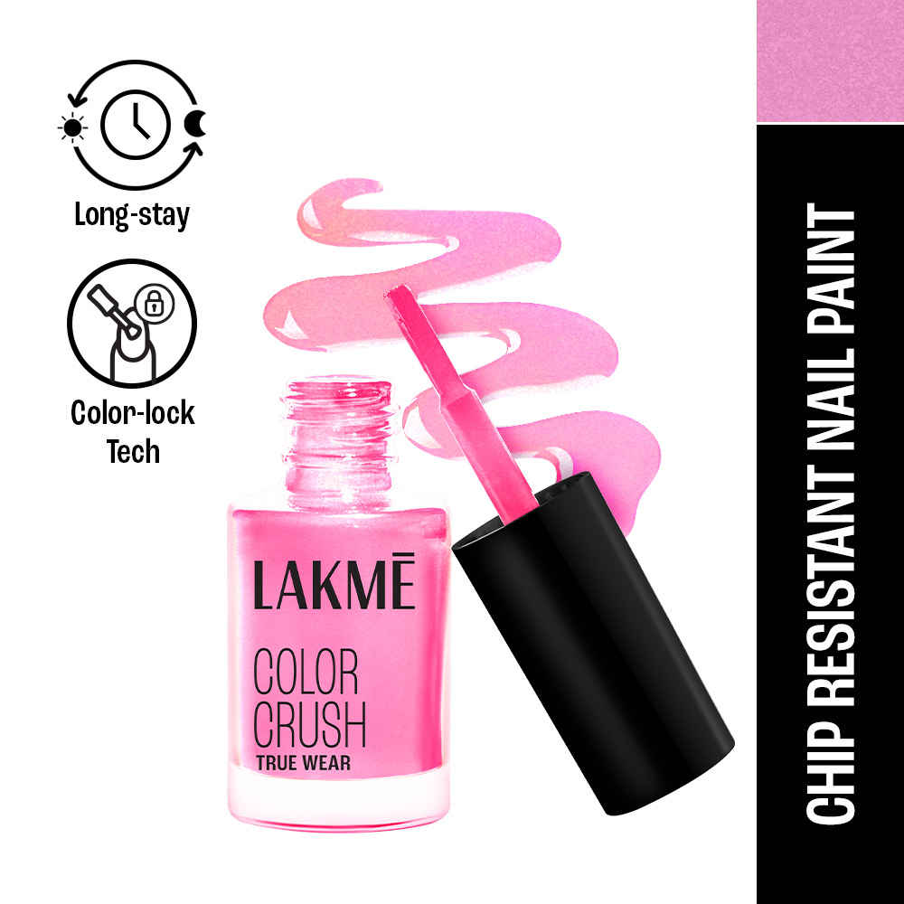 Buy Lakme True Wear Color Crush Nail Polish, Long Lasting & Vibrant Nail Paint, 36, 6ml - Purplle