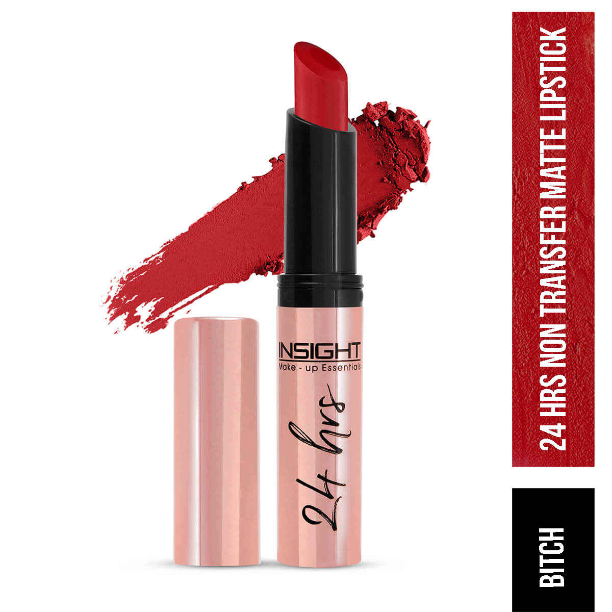Buy INSIGHT COSMETICS 24 HRS NON TRANSFER MATTE LIPSTICK (LL-03)_BITCH (02) - 3 gm - Purplle