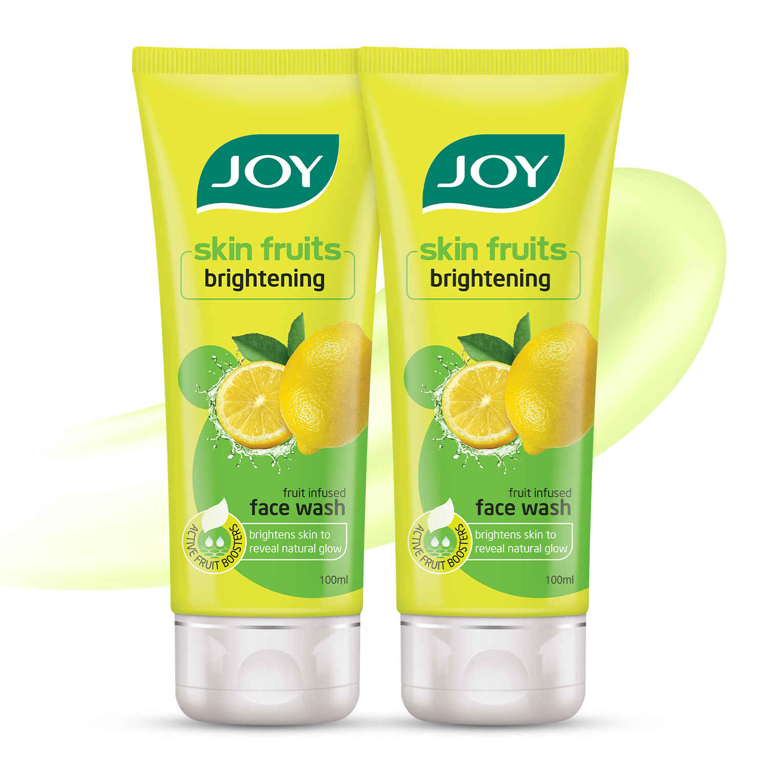 Buy Joy Skin Brightening Lemon Face Wash For Oily Skin (100 ml x 2) | Reduces Dark Spots, Removes Excess Oil & Dirt | Enriched with Natural Exfoliating Agents & Vitamin C - Purplle