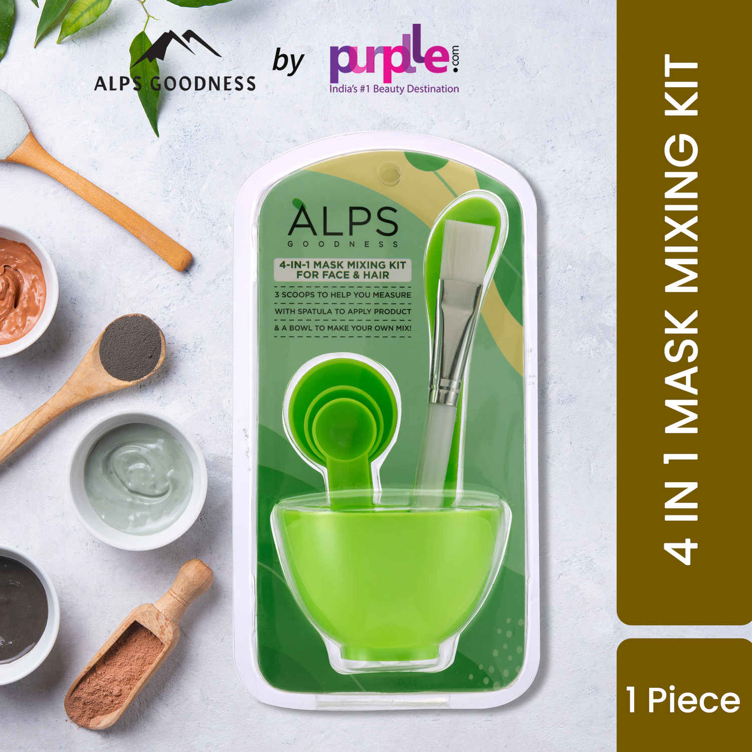 Buy Alps Goodness Face & Hair Mask Mixing 4-in-1 Kit - 1 Pc - Purplle