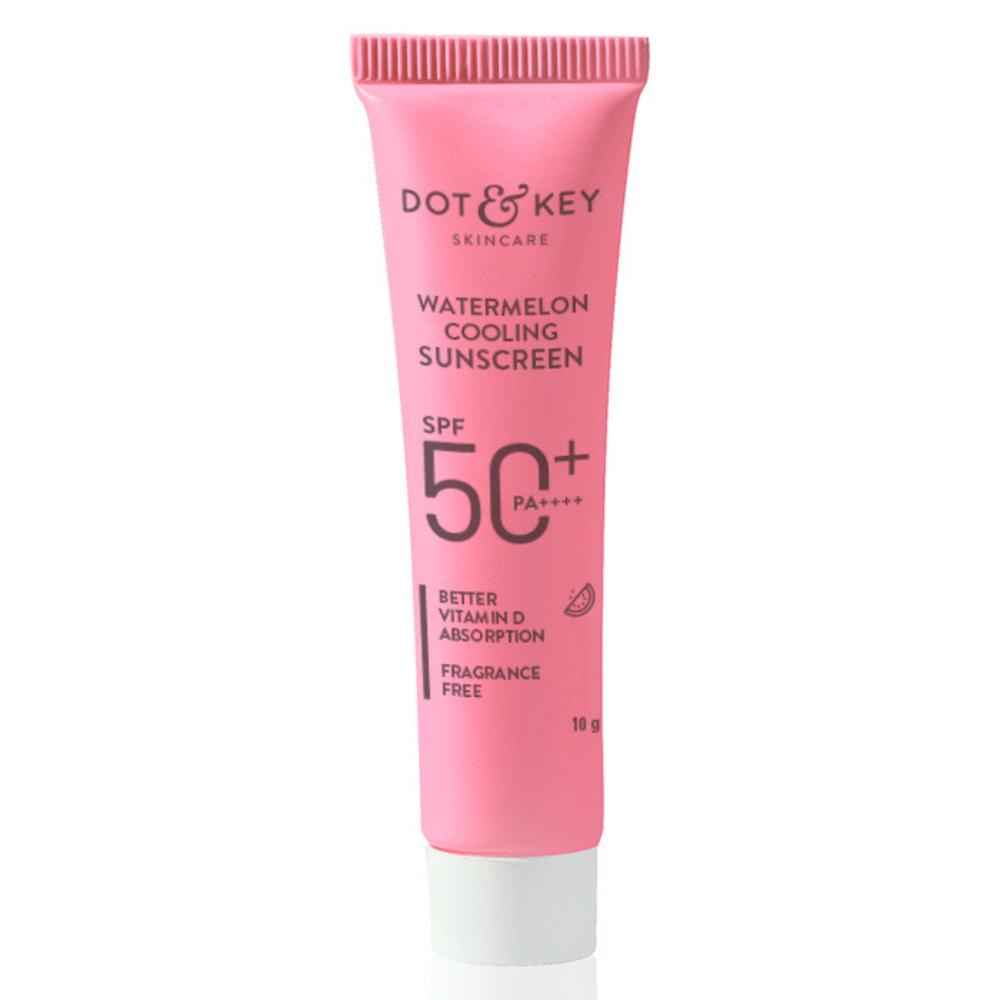Buy Dot & Key WATERMELON COOLING SUNSCREEN SPF 50+ PA++++ - 10 gm - Purplle