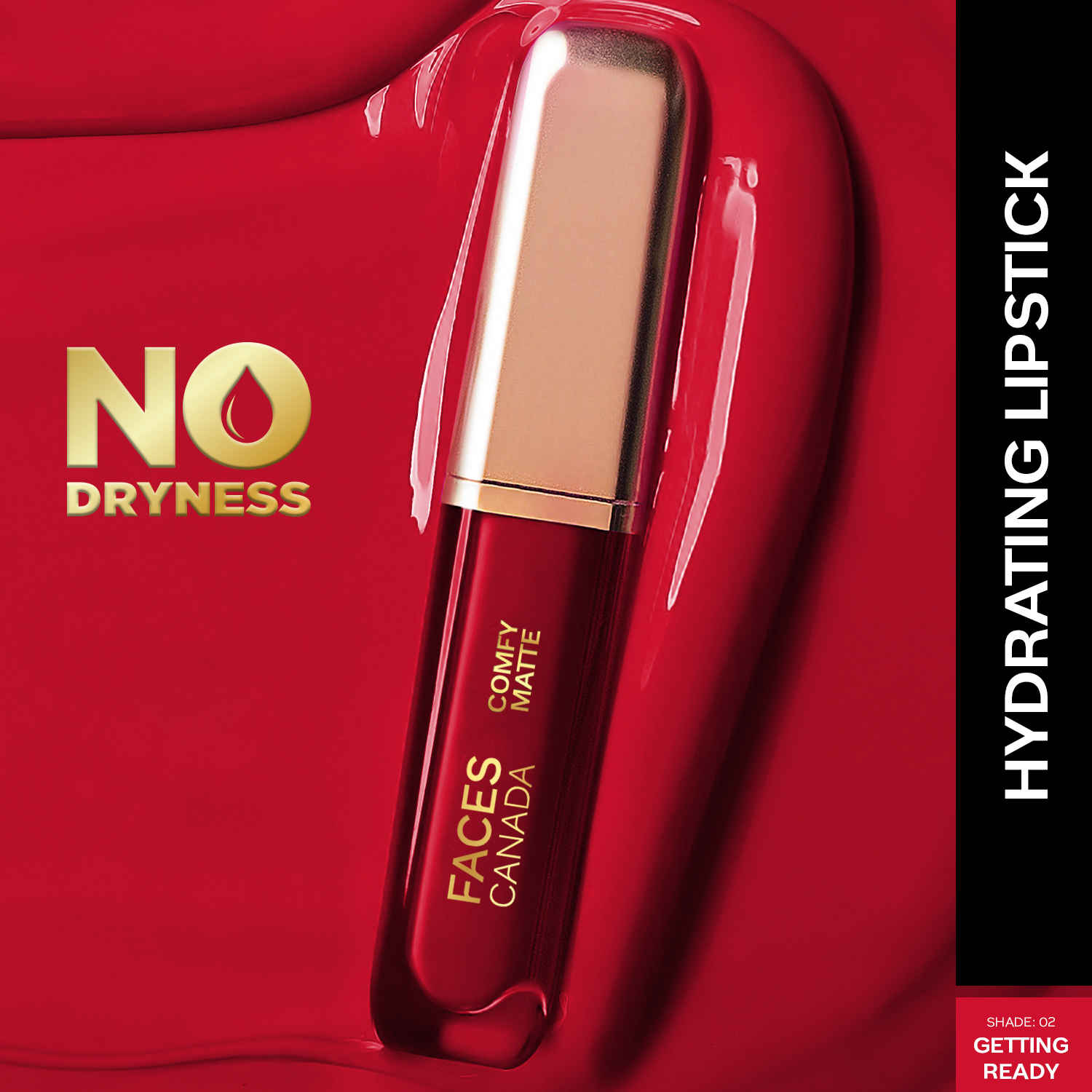 Buy FACES CANADA Comfy Matte Liquid Lipstick - Getting Ready, 3 ml | Comfortable 10HR Longstay | Intense Matte Color | Almond Oil & Vitamin E Infused | Super Smooth | No Dryness | No Alcohol - Purplle