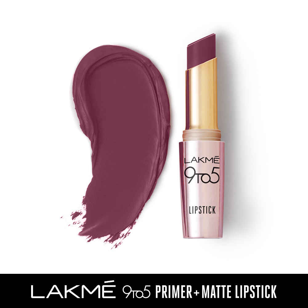 Buy Lakme 9TO5 Primer + Matte Lip Color MM2 Garnet Punch (3.6 gm) - Purplle