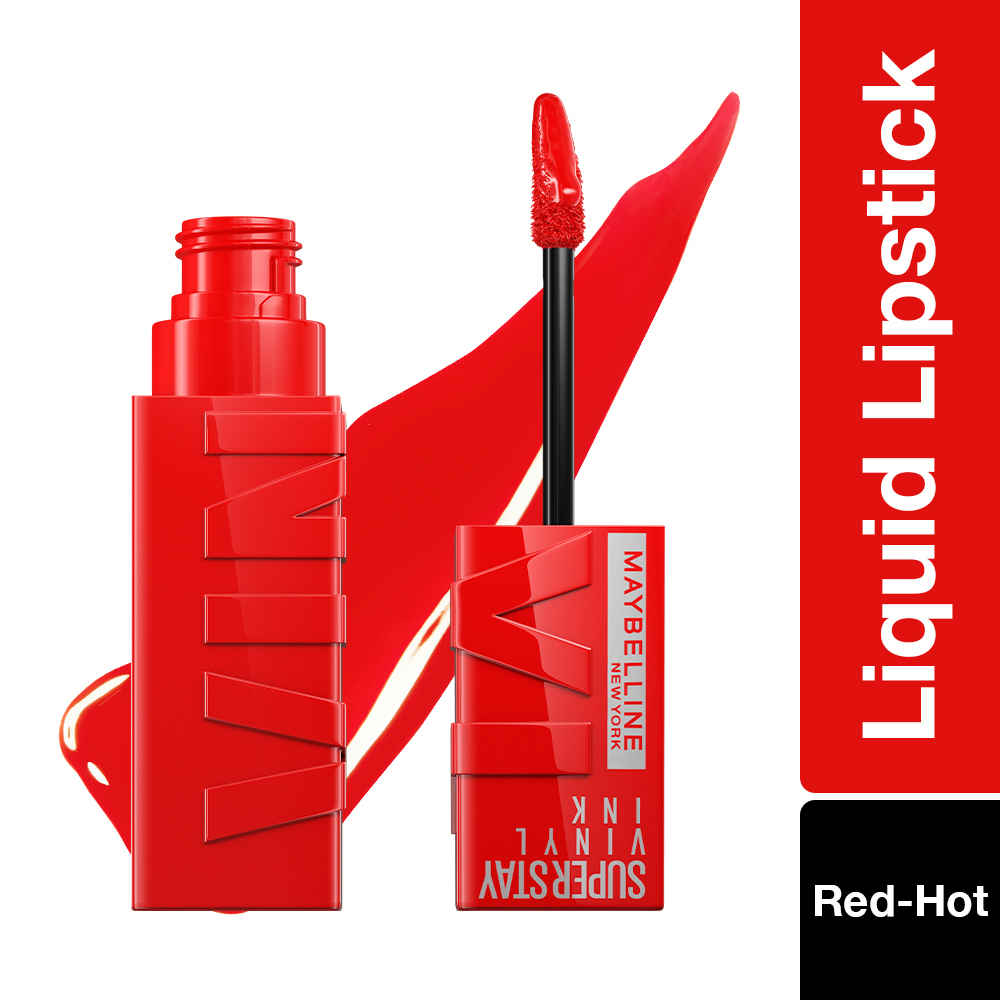 Buy Maybelline Superstay Vinyl Ink LiquidA Lipstick, Red HotA 4.2 ml - Purplle