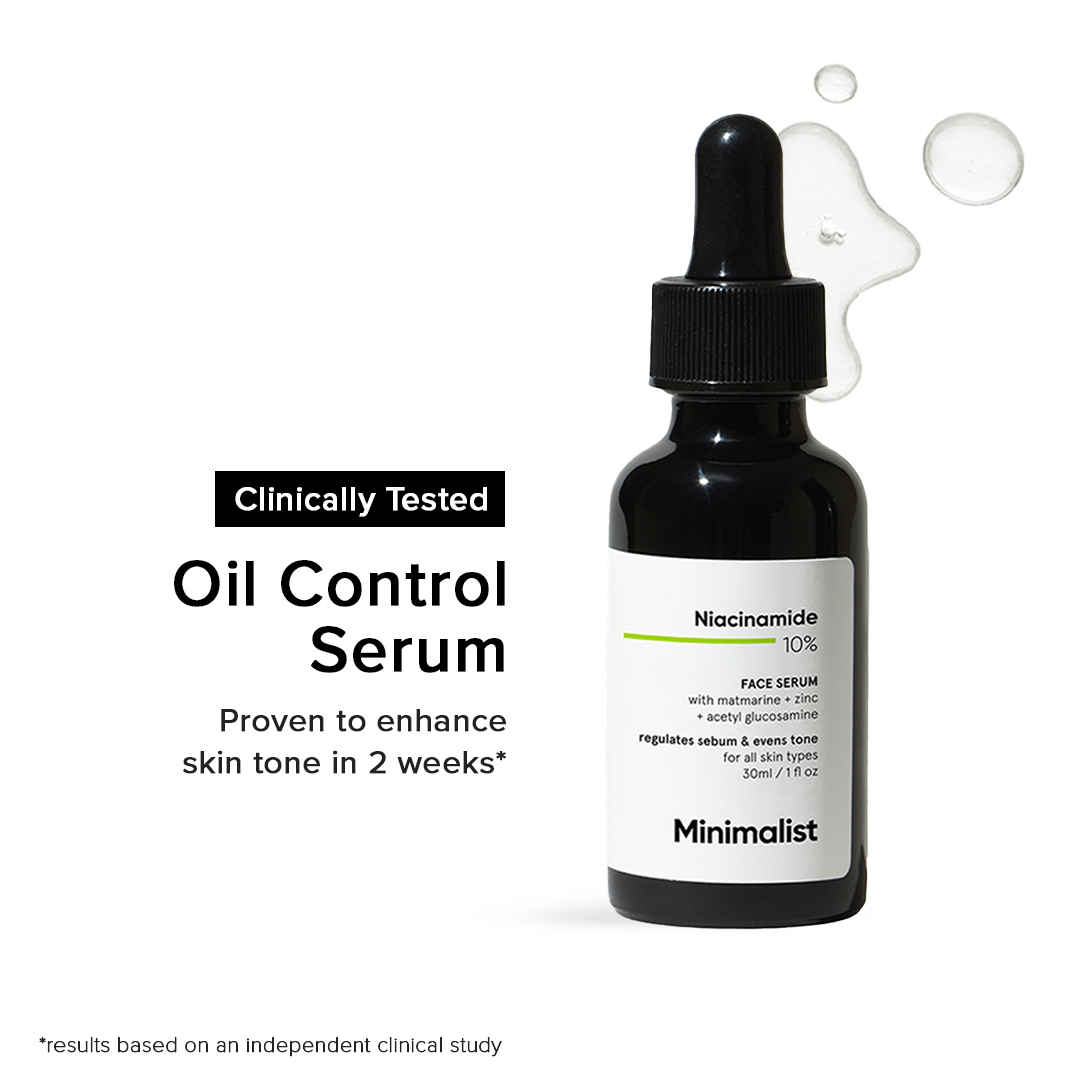 Buy Minimalist 10% Niacinamide face Serum with Zinc + hyaluronic acid, Blemishes & Prevent Acne for Oily & Acne Prone Skin, 30ml - Purplle
