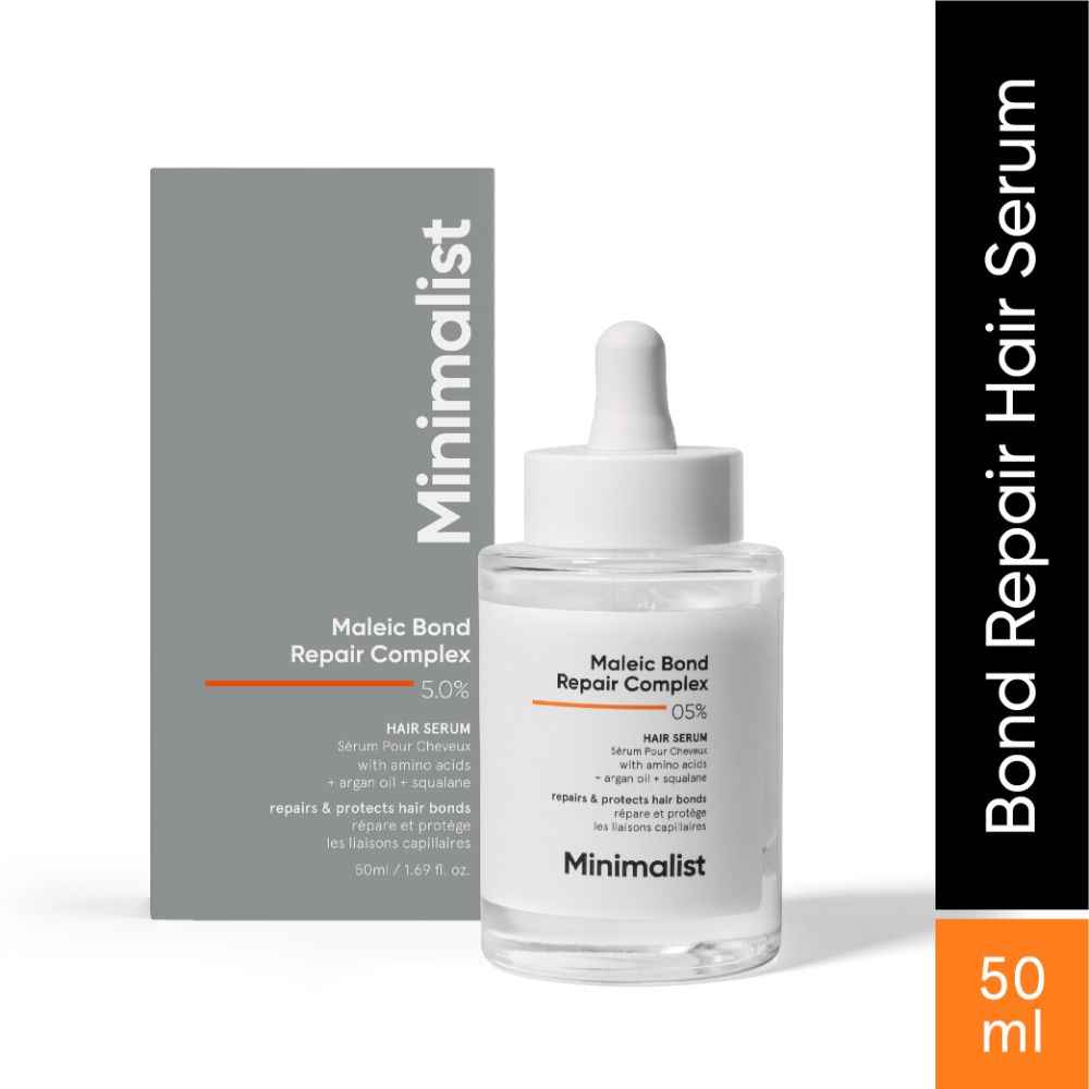 Buy Minimalist Maleic Bond Repair Complex 5% Hair Serum with Amino acids, Argan oil & Squalane 50 ml - Purplle