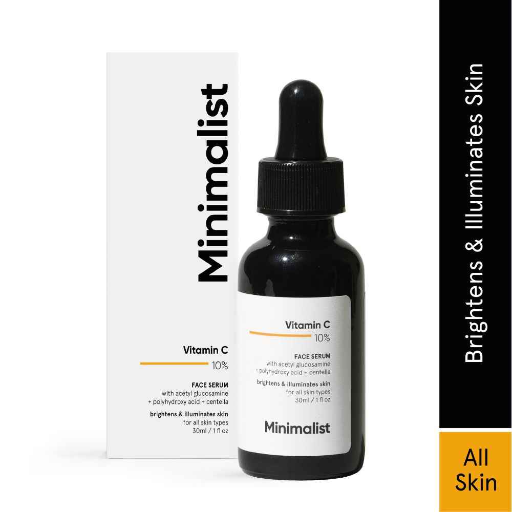 Buy Minimalist Vitamin C 10% Face Serum, brightens & illuminates skin, 30 ml - Purplle