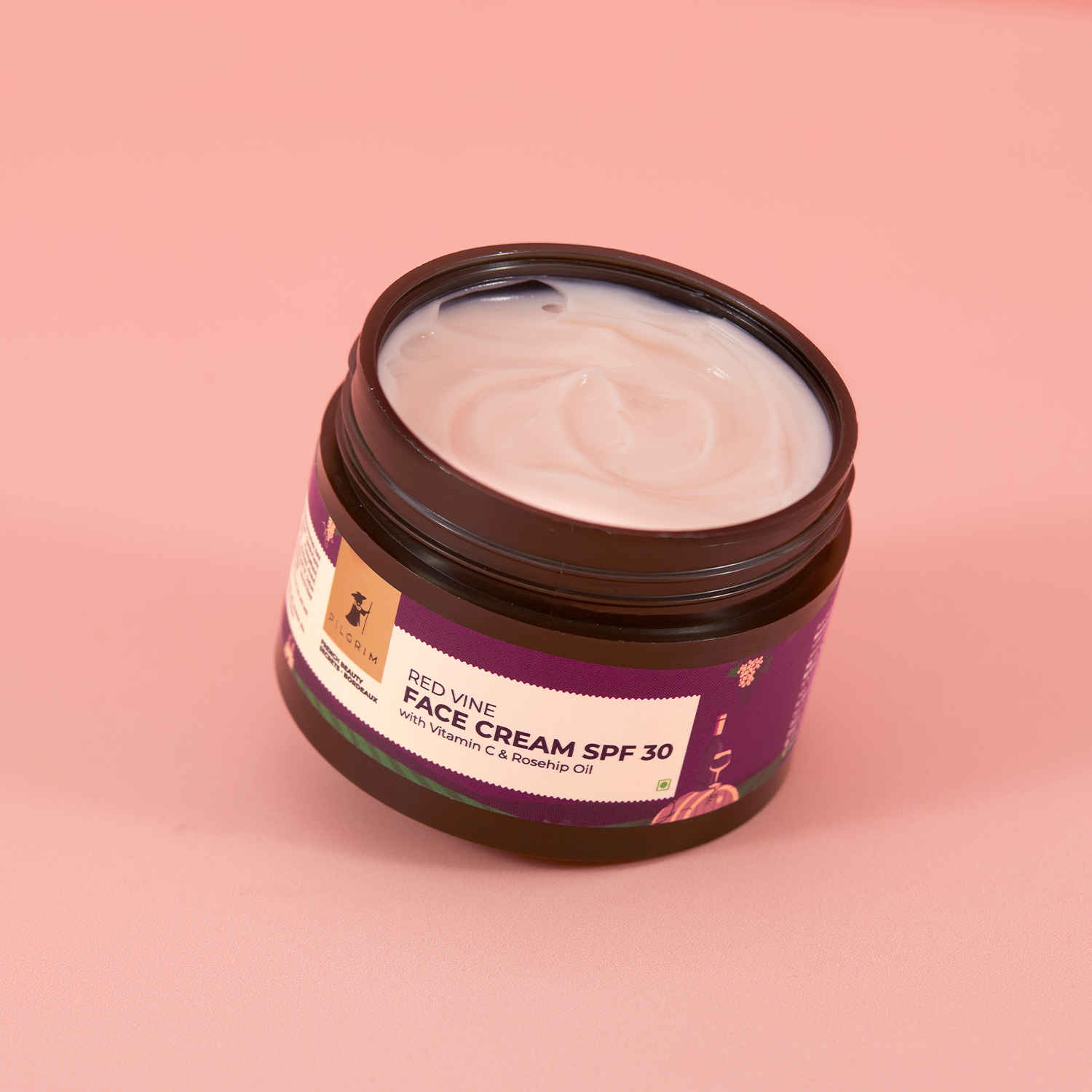 Buy Pilgrim Red Vine Face Cream SPF 30 with Vitamin C & Rosehip Oil | Firm & Radiant Skin, Sun Protection PA+++, Daily Use, Men & Women (50 gm) - Purplle