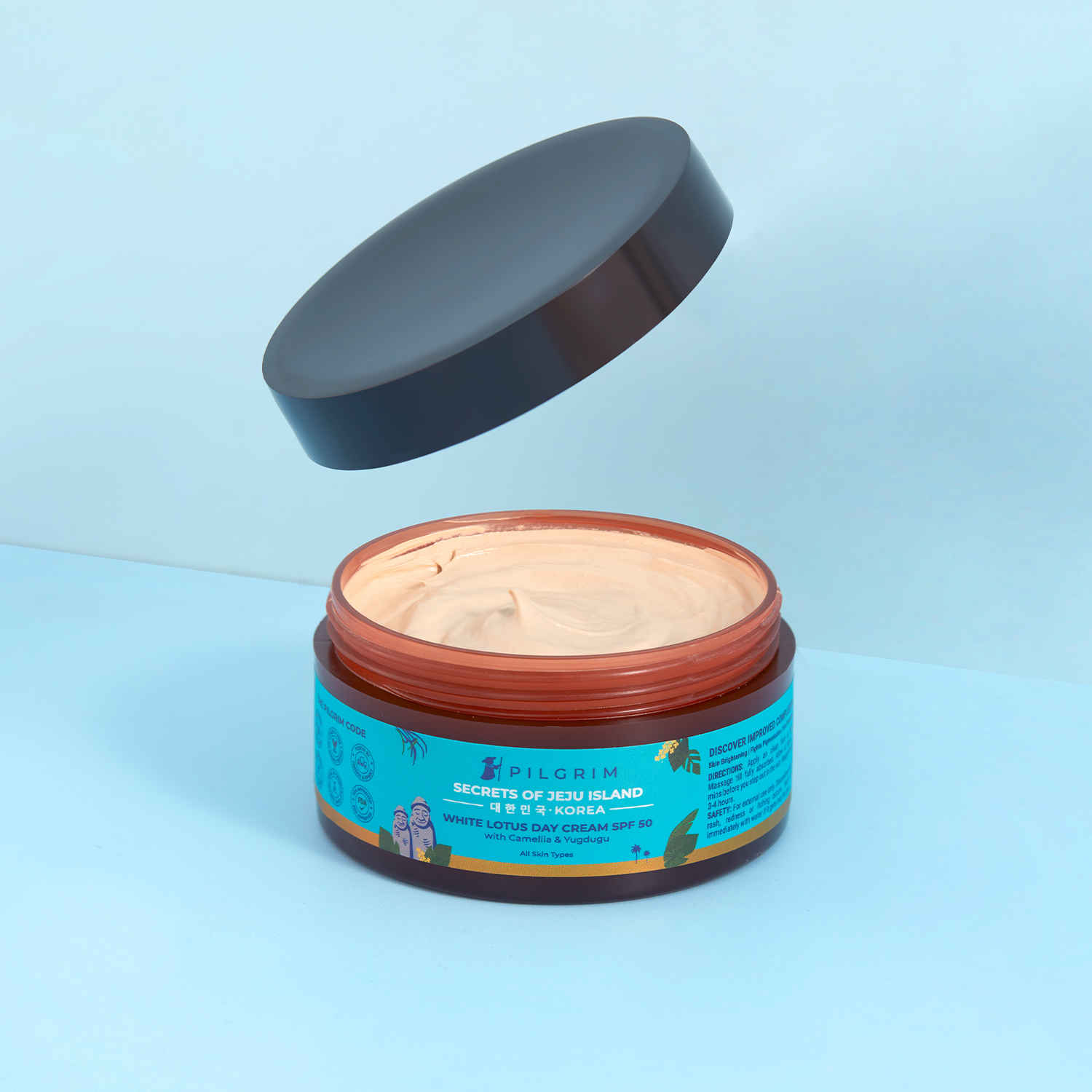 Buy Pilgrim White Lotus Day Cream| with Camellia & Yugdugu | (100 gm) - Purplle