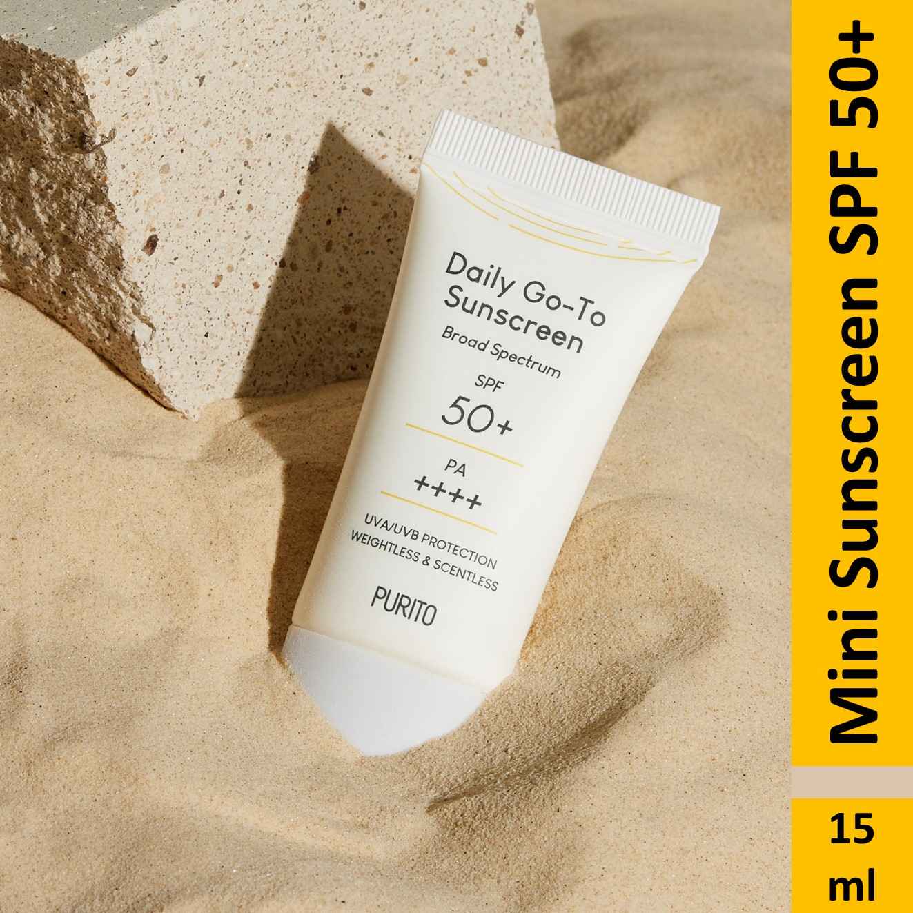 Buy Purito Daily Go-To Sunscreen, Mini, 15 ml - Purplle