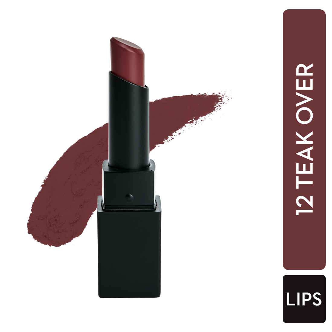 Buy SUGAR Cosmetics Nothing Else Matter Longwear Lipstick for Women | Lasts Up To 8+ Hours| Enriched with Vitamin E | 100% Vegan | 3.2 gm - 12 Teak Over - Purplle