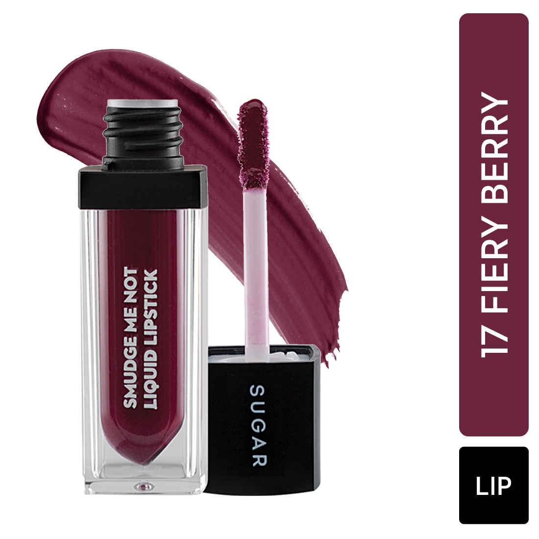 Buy SUGAR Cosmetics Smudge Me Not Liquid Lipsticks for Women | Transferproof & Waterproof | Lasts 12+ Hours | Matte Lipstick | 4.5ml - 17 Fiery Berry (Marsala) - Purplle
